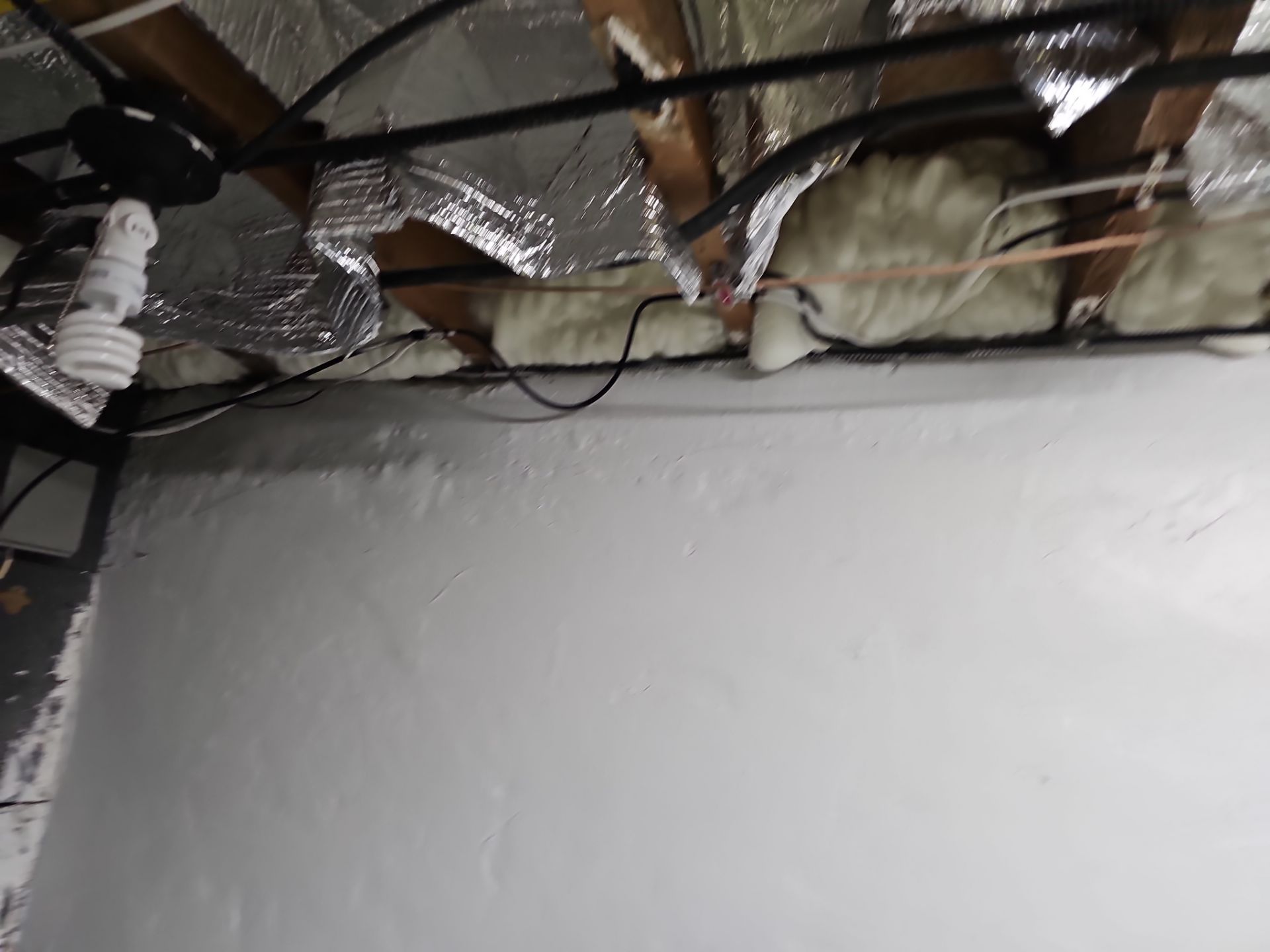 Attic Insulation using open cell spray foam by NYS Foam & Energy