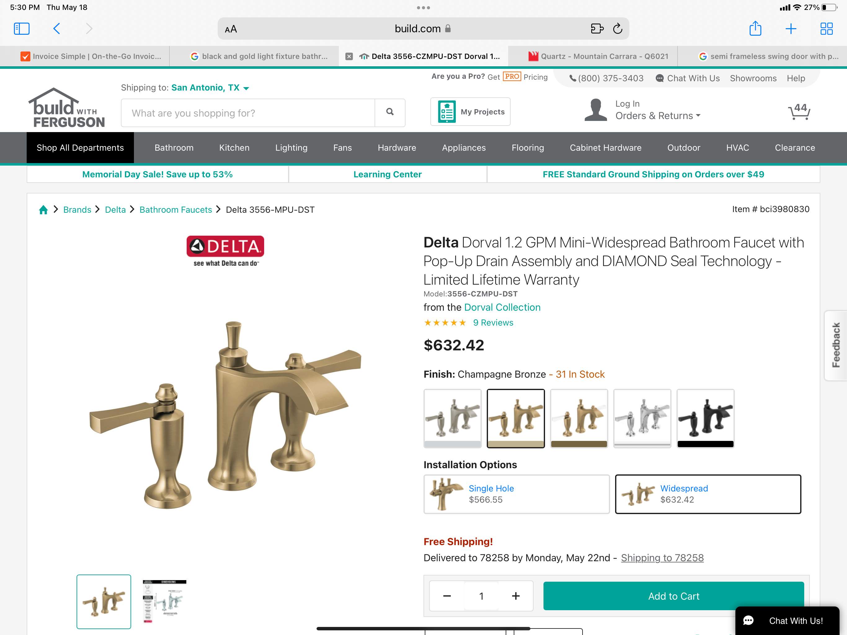 San Antonio Guest Bathroom Remodel by Legacy Bath and Kitchen 