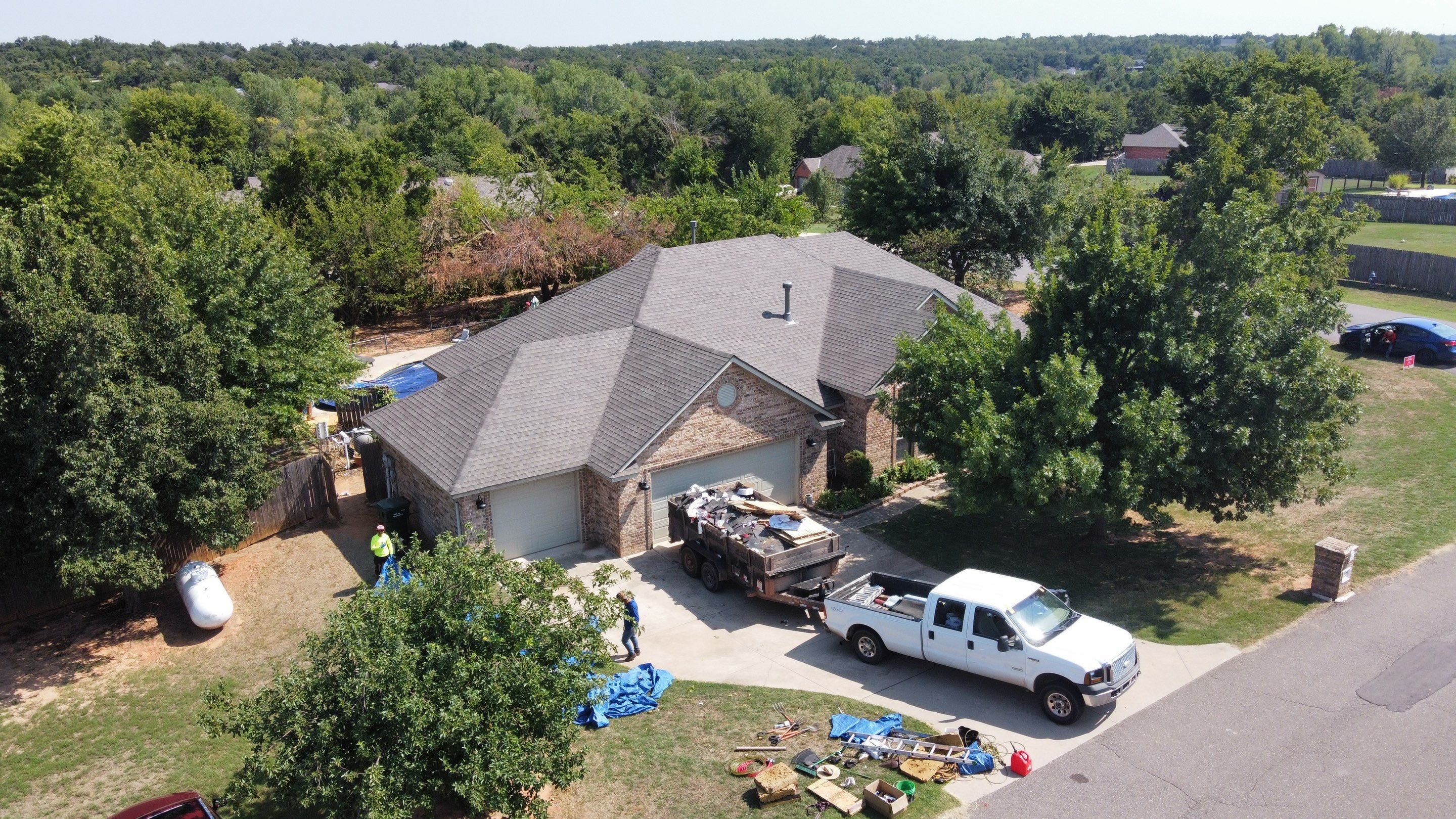 Residential Roofing Installation using GAF Natural Shadow  by A & H Roofing and Contracting