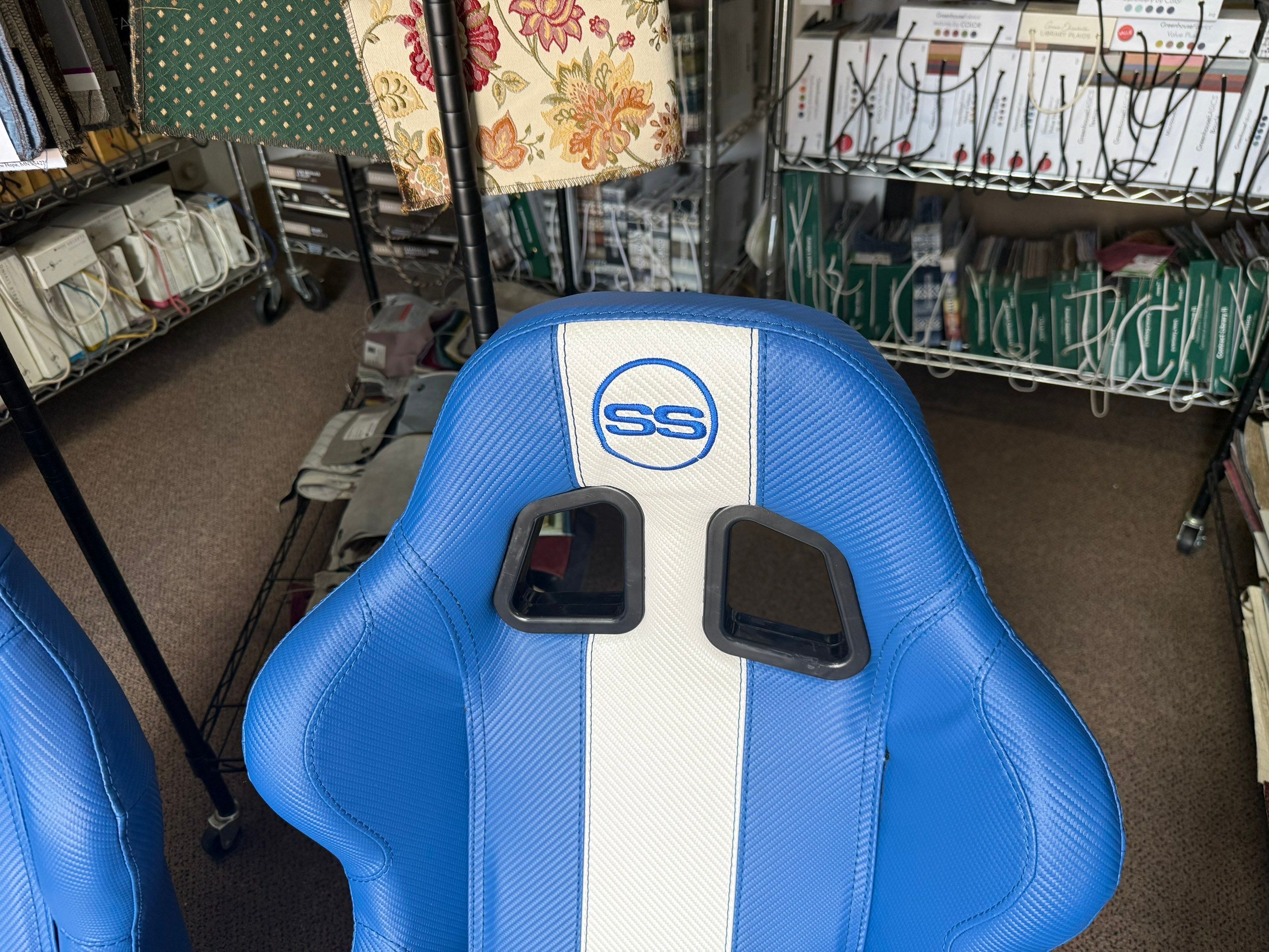 1966 Chevelle custom front & rear seats by Rocky Mountain Upholstery Co