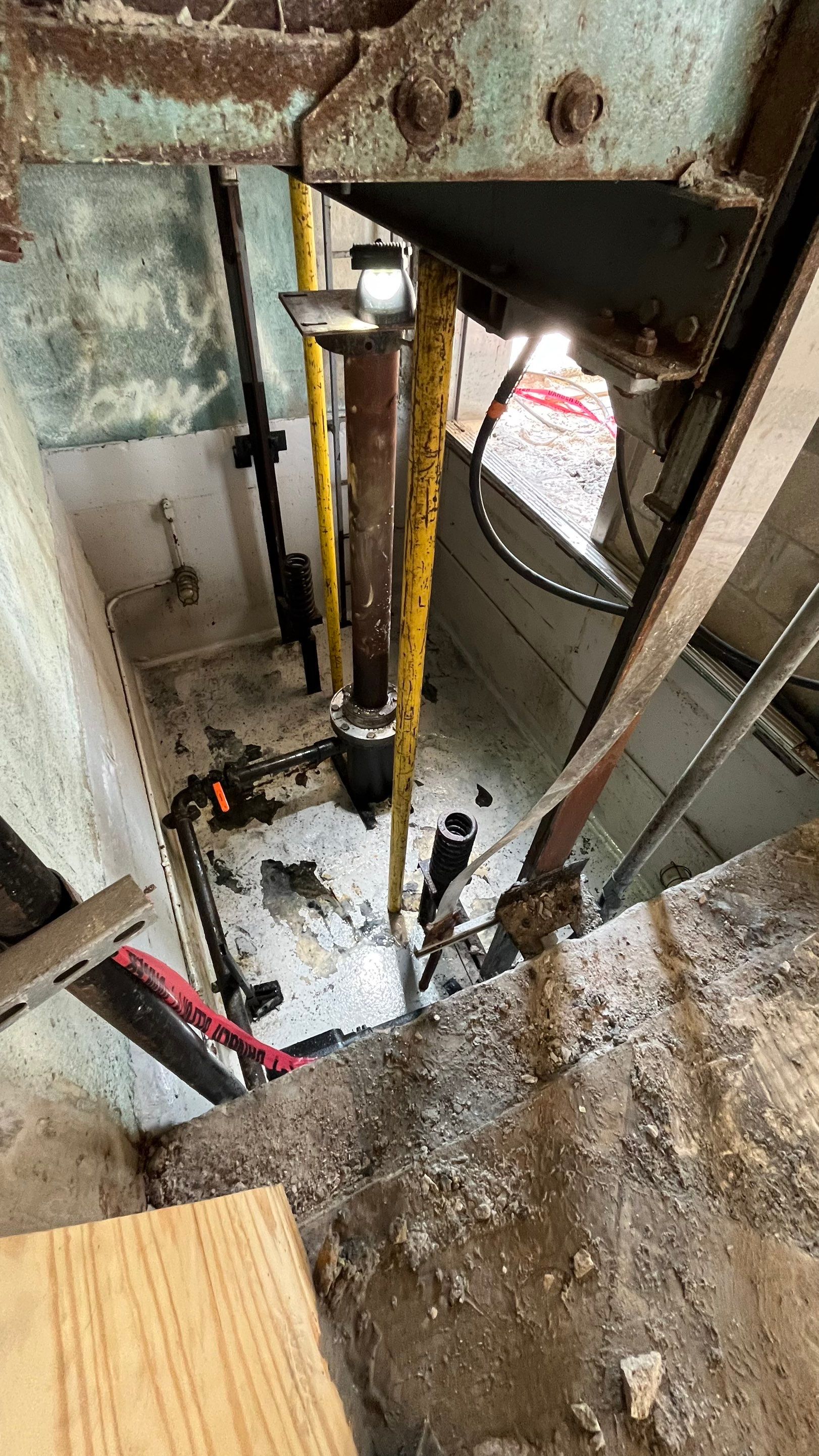 Condo Elevator Shaft Clean Out and Remove Bloackage in Storm Drain System by Don Mar, Inc. Storm Water Solutions