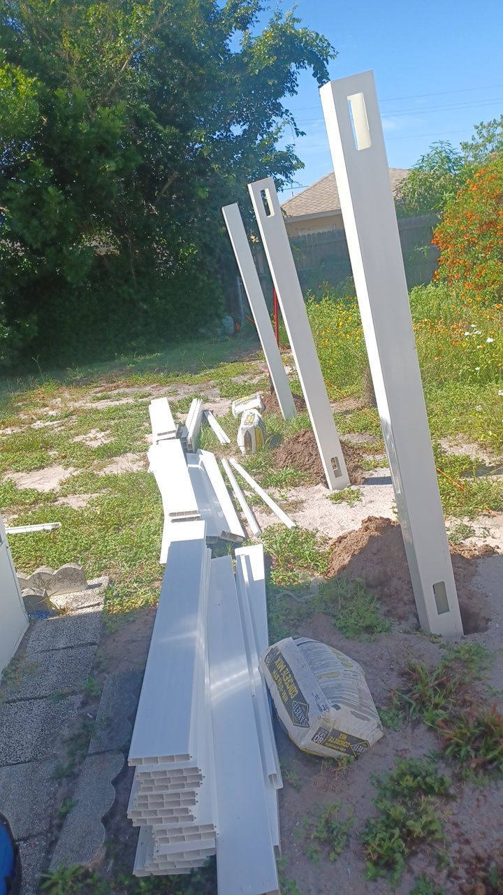 Bradenton, FL 6ft. Tall White Vinyl Privacy  by Asap fence and gates, LLC