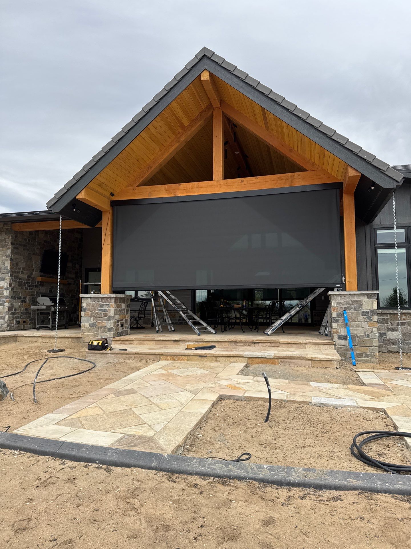 Motorized Screens using Progressive MagnaTrack Screens by Outdoor Solutions Colorado