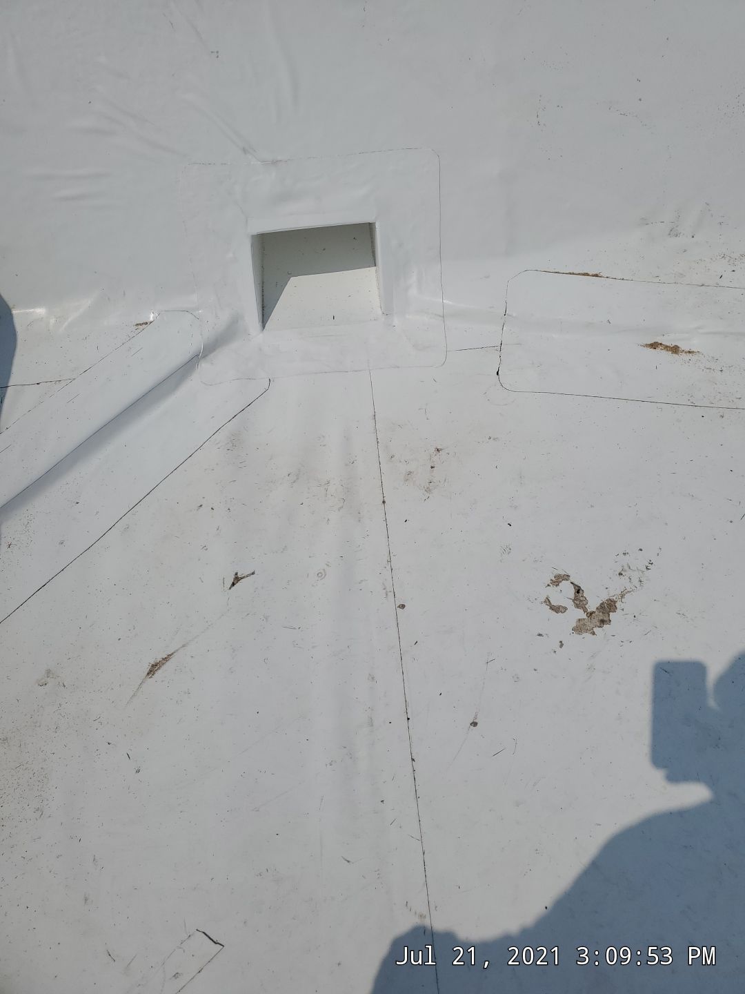 Commercial Roofing Installation using 50 mil PVC by Hostetler Roofing
