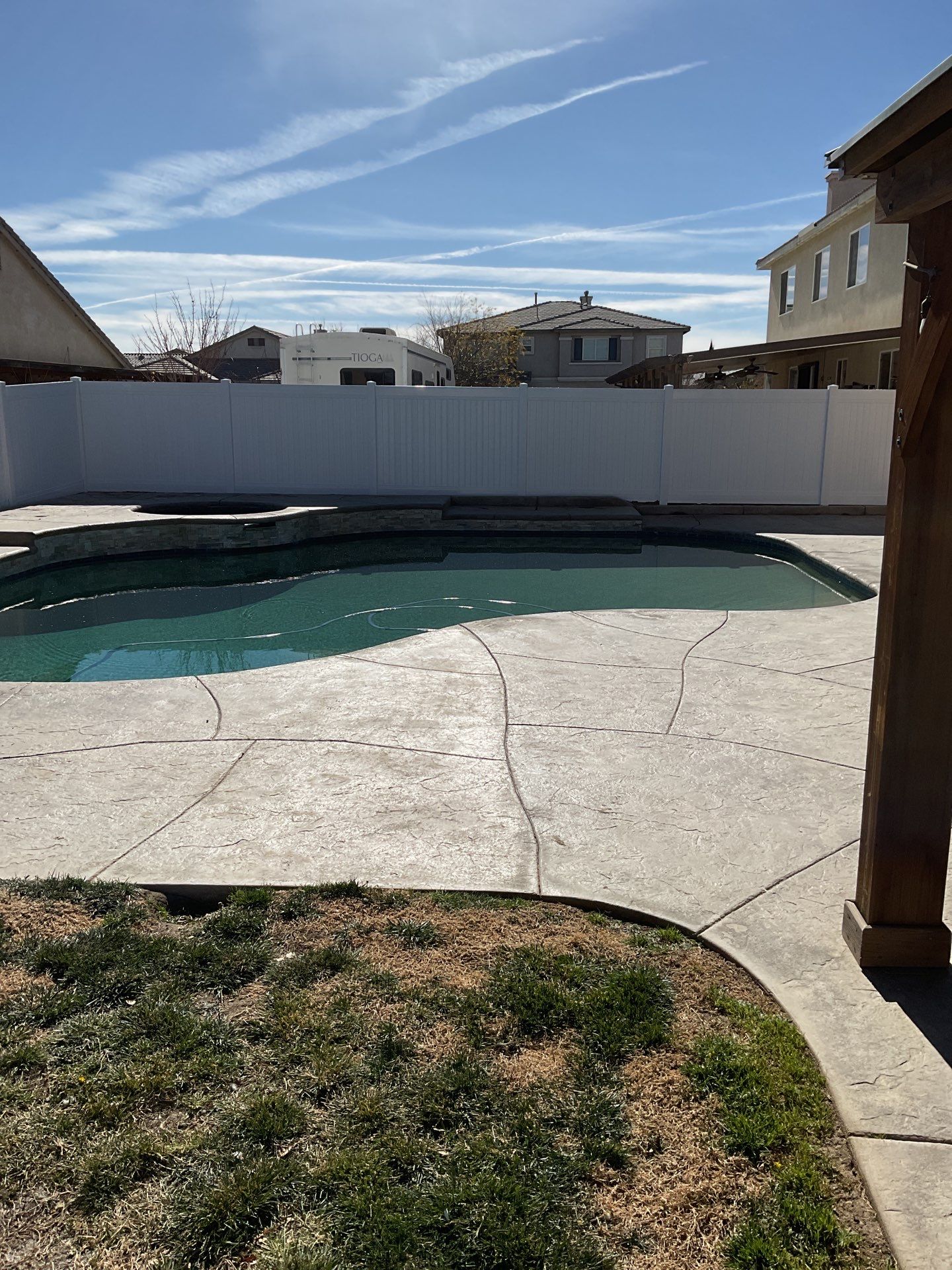 Fence Installation using Vinyl by Fence Guys Inc.
