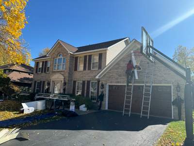 Turtle Shell gutter protection installation in Naperville, IL 60540, photograph 15