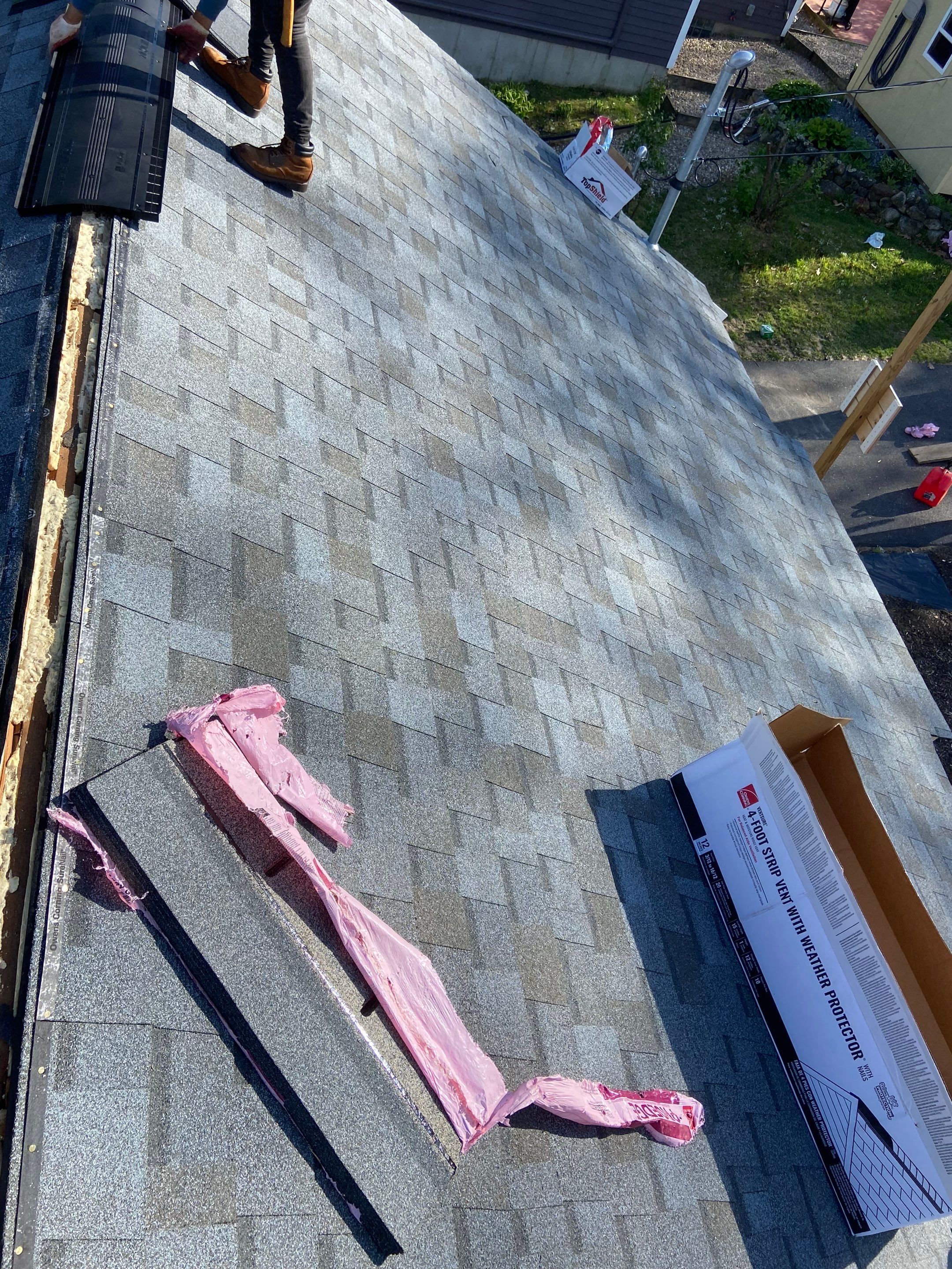 Residential Roofing Installation using Owens Corning TruDefinition by Sensible Home Solutions