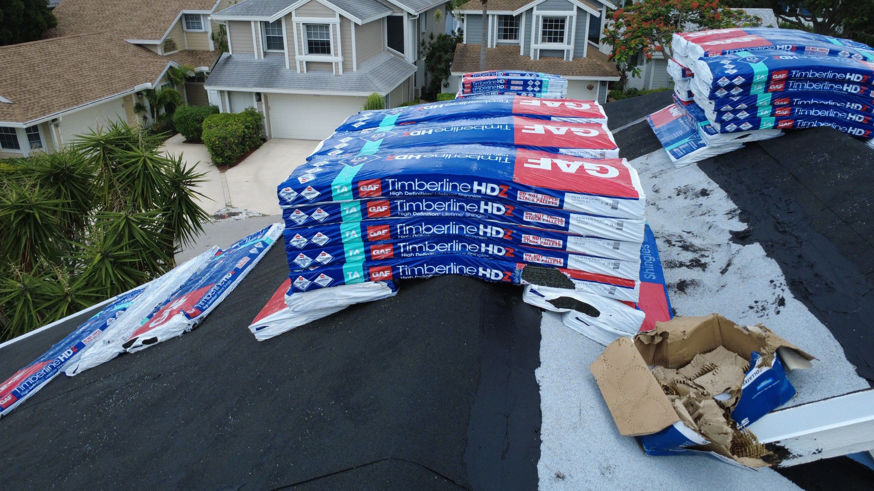 Residential Roofing Installation using GAF by BLUES BROTHERS ROOFING