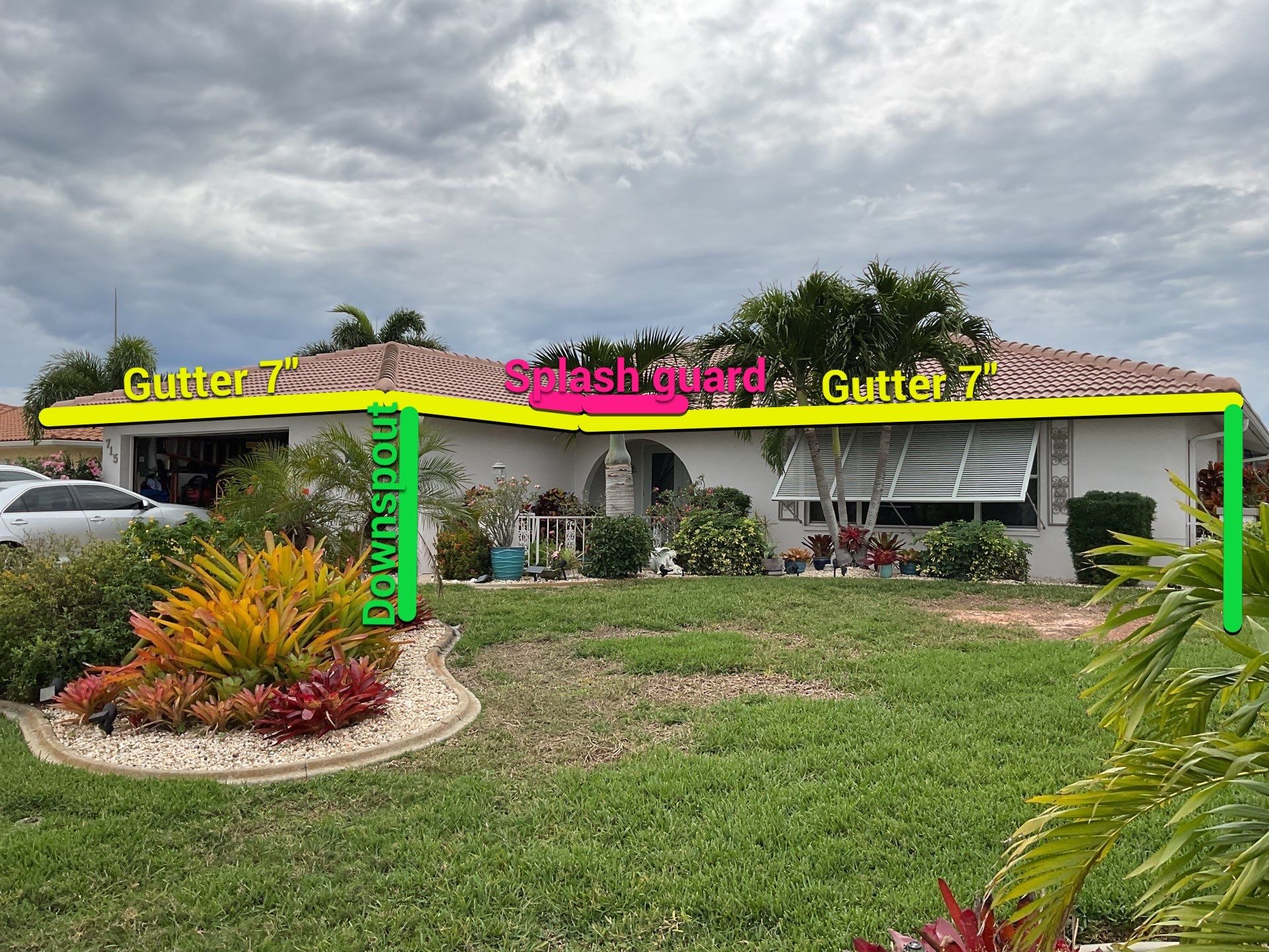7-Inch Seamless Gutters for Punta Gorda FL by Gutter Professors