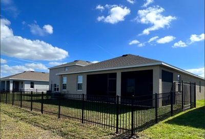 Aluminum Fence Installation using Black 3 Rail Aluminum Fence