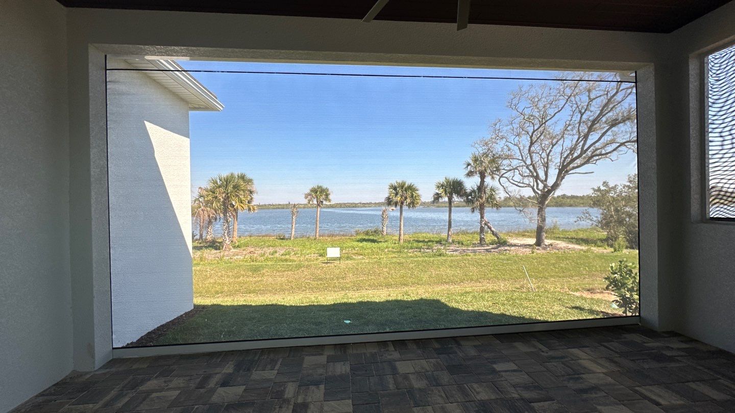 UltraShield Hurricane Screen in White/Black by Smart Guard Shutters
