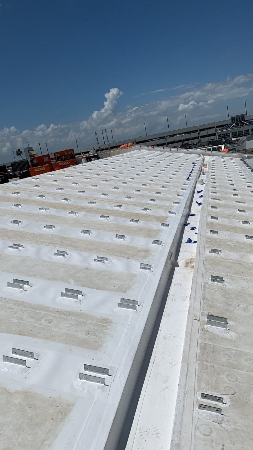 Commercial Flat Roof Installation With TPO Membrane In Kendall by AJF ROOFING INC
