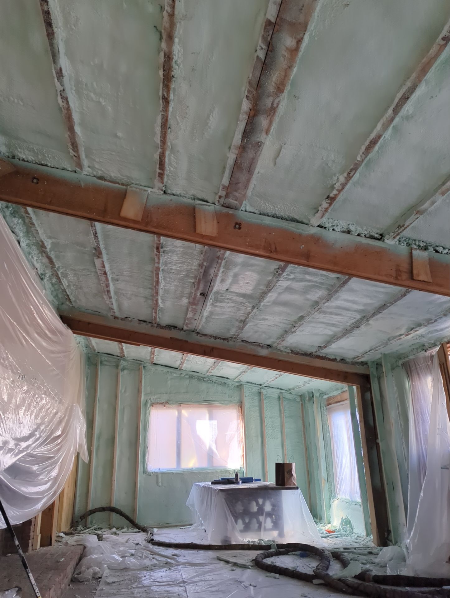 Home Remodel using Closed Cell Spray Foam by NYS Foam & Energy