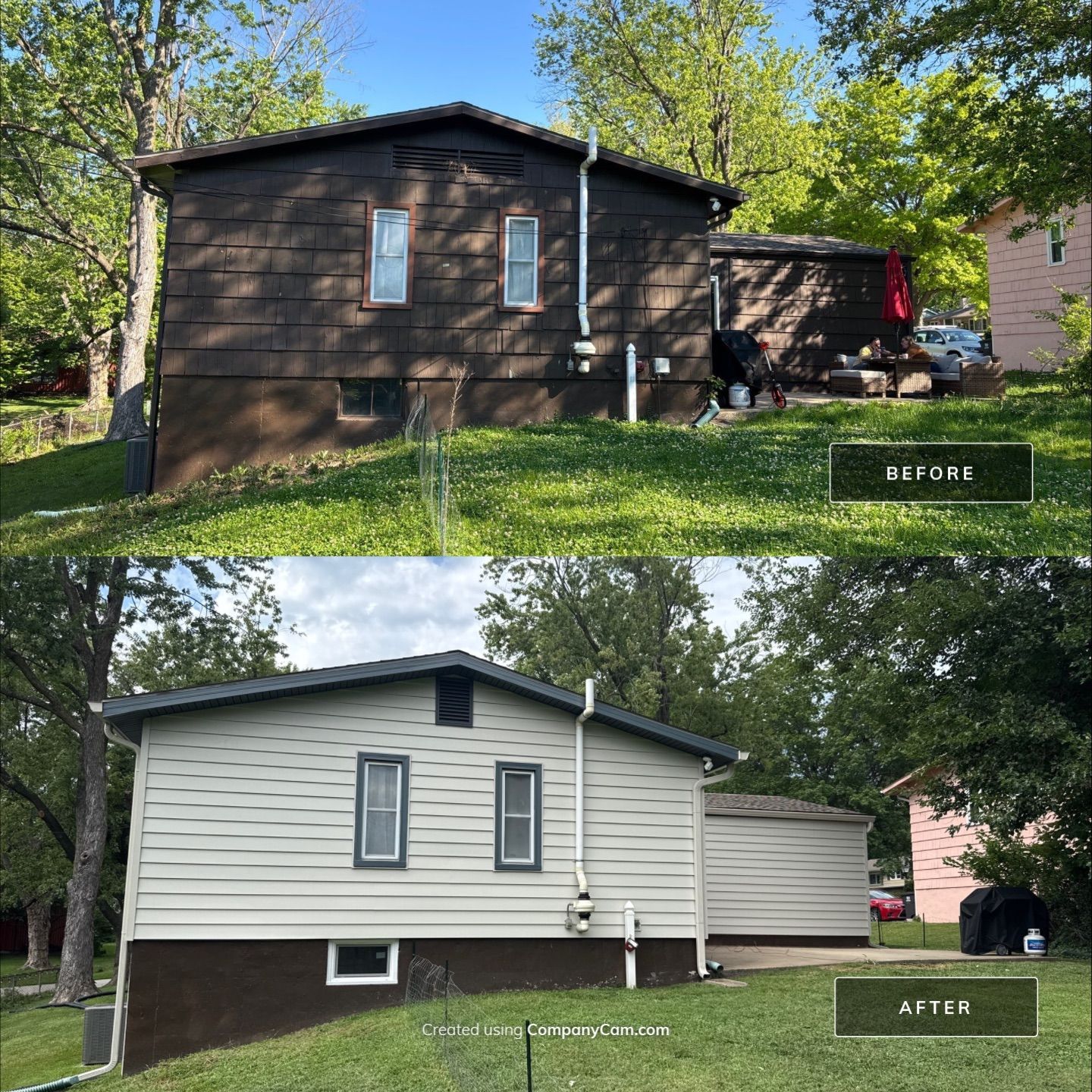 Complete Exterior Transformation With Craneboard Siding and Heartland Windows by EEC Windows, Siding & Roofing