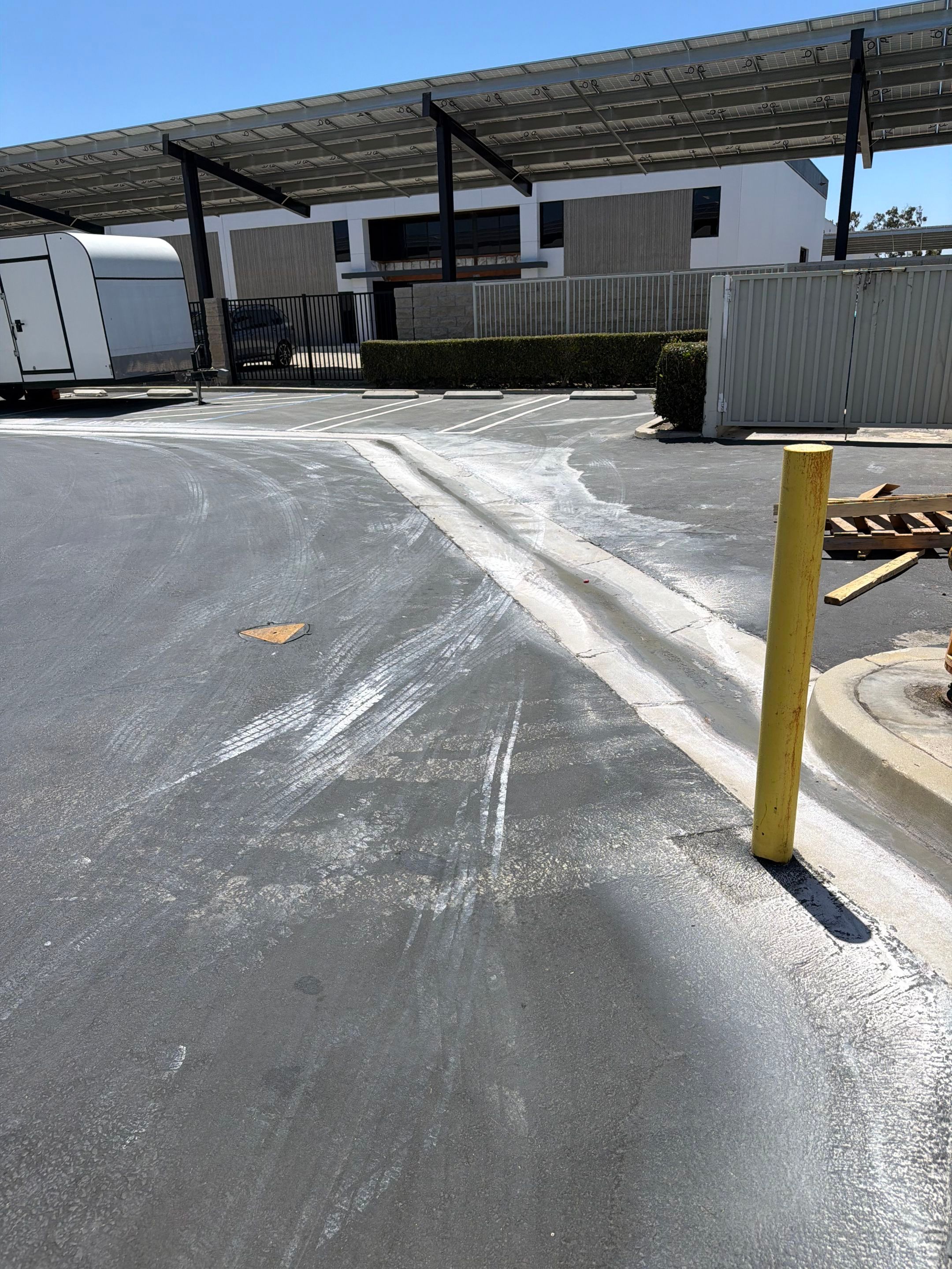 Commercial Hot Water Cleaning & Water Recovery In Huntington Beach by La Power Washing Inc