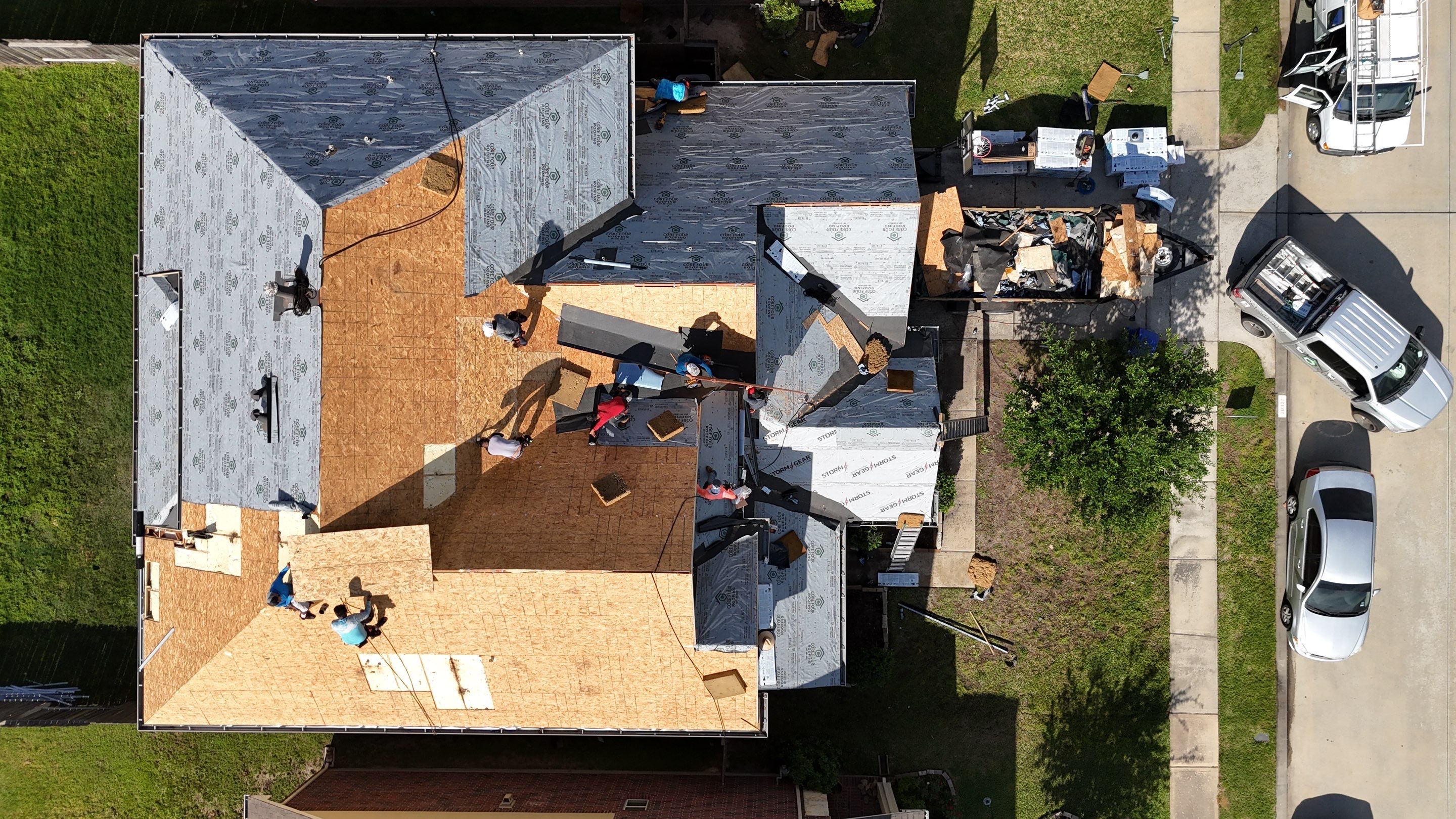 Residential Roofing Installation using IKO Dynasty by Core Four Roofing