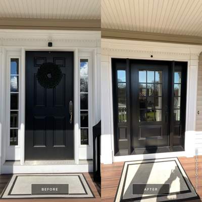 Entry door transformation 