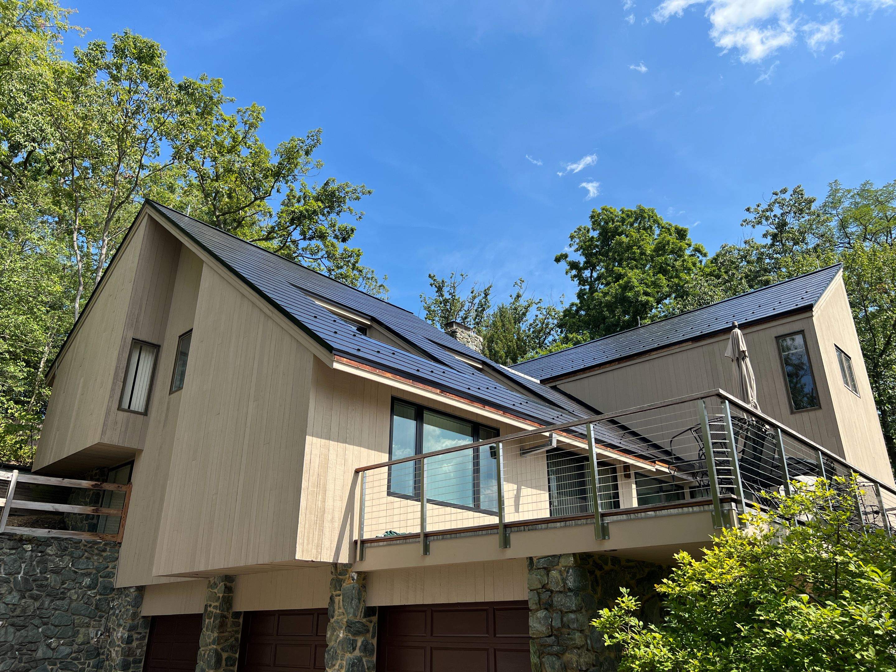 Tesla Solar Roof install Severn River by American Home Contractors