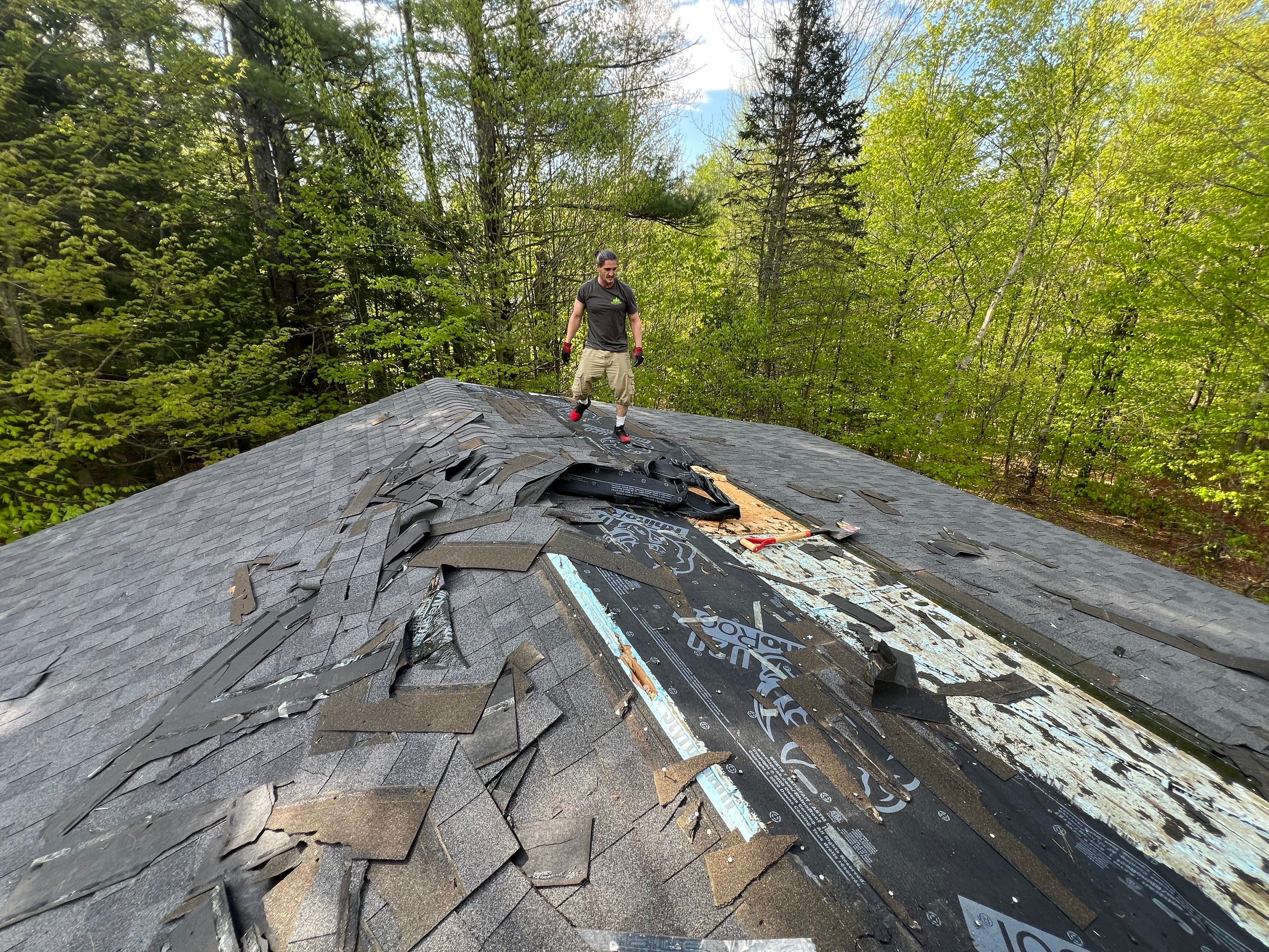 Warm Roof Install On a Deck Home by Tall pine roofing