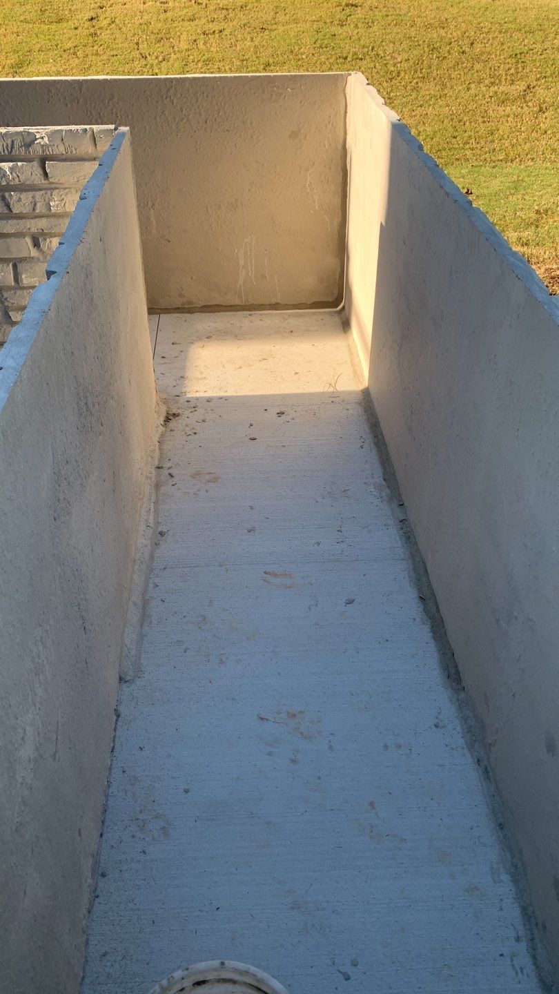 Outdoor Kitchen on Lake Keowee by Xtreme Concrete Services