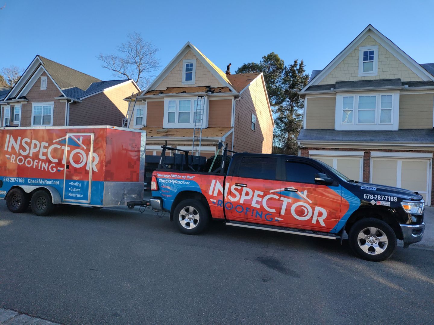 Residential Roofing Installation using Owens Corning by Inspector Roofing and Restoration