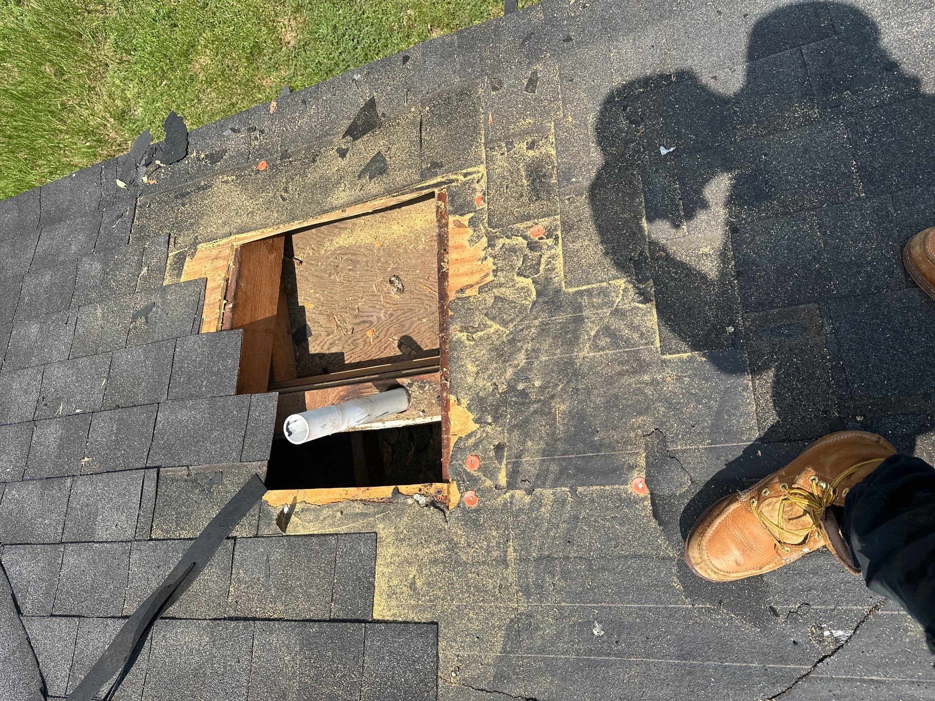 Hail Damage using Owen's Corning Duration (Lifetime) Shingles by Roof Repair Company