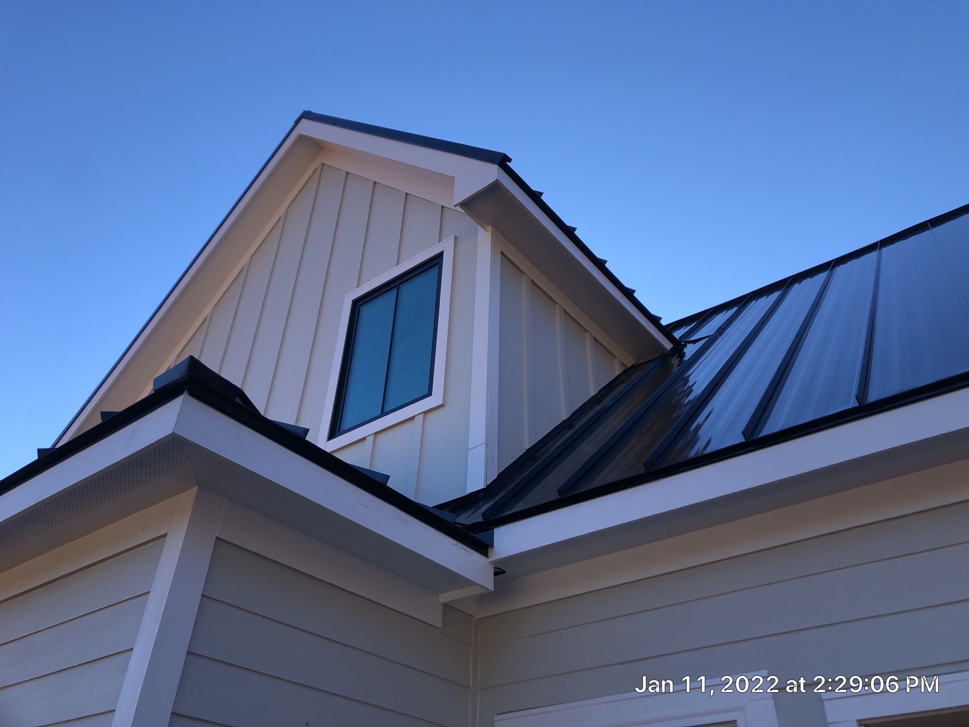 Custom Home Metal Roof Installation by Just In Time Roofing and Restoration