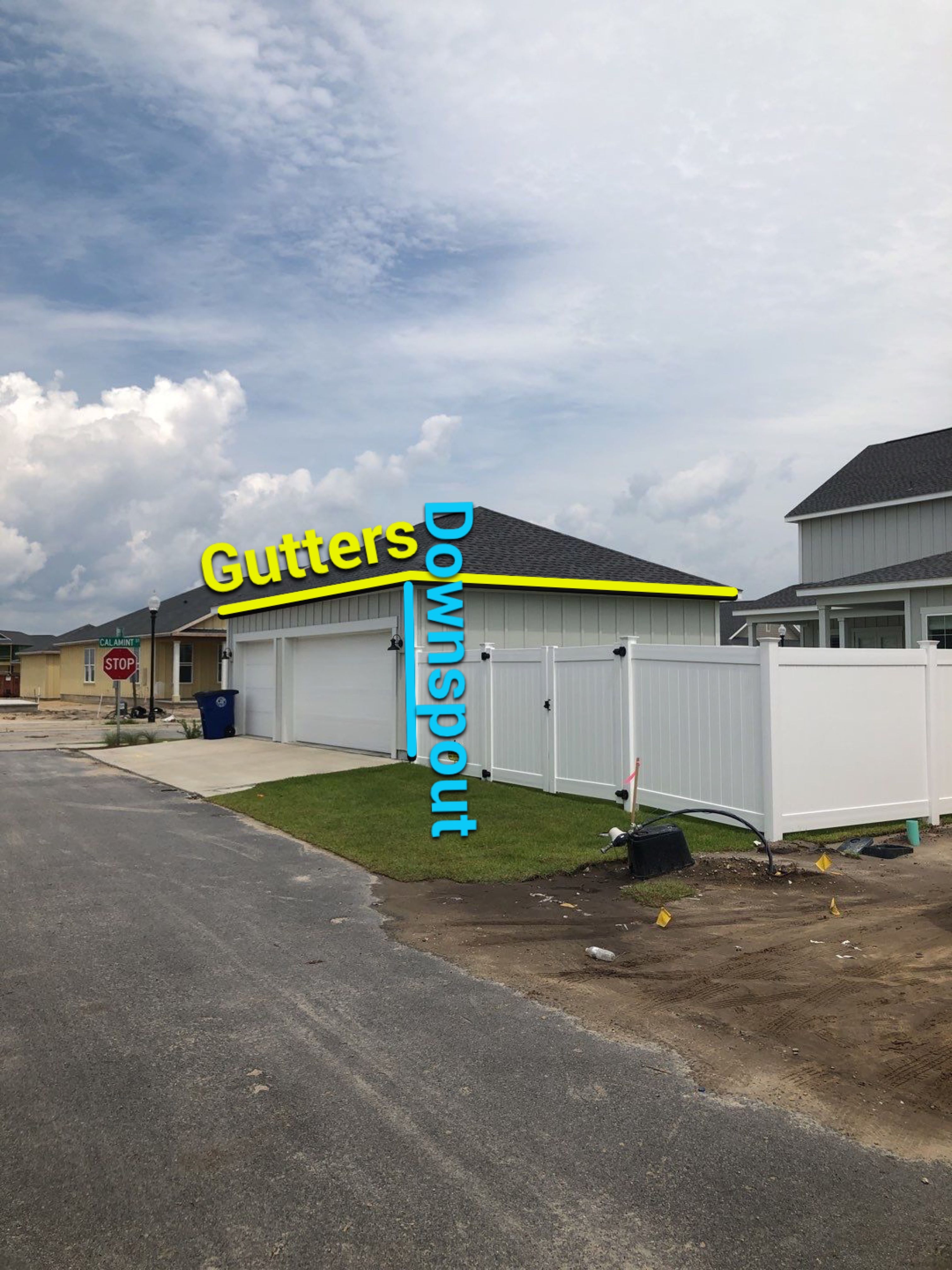 Seamless Gutter Installation using White K-Style Gutters by Gutter Professors
