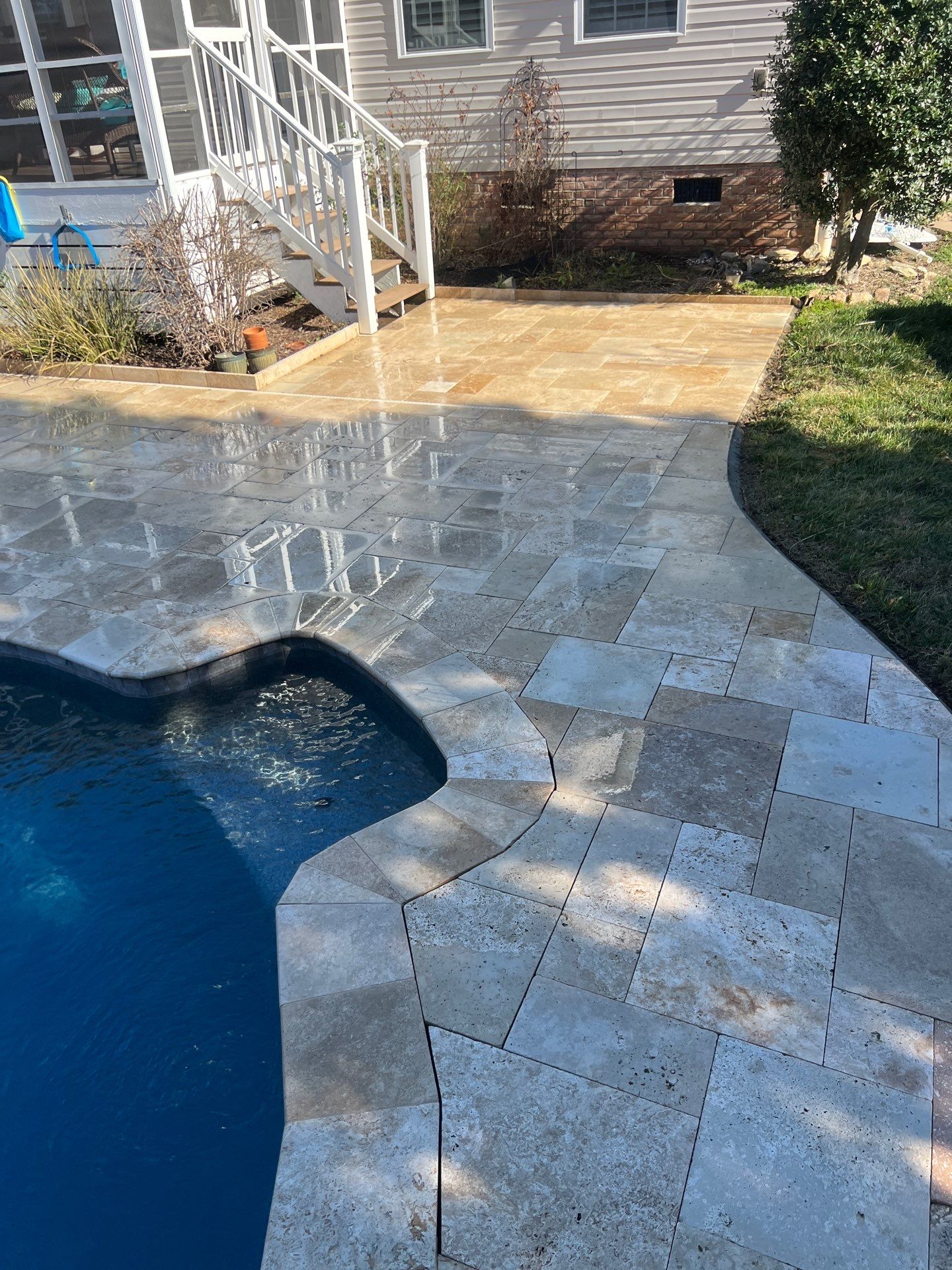 Travertine  using Concrete Sealant by DuraSeal