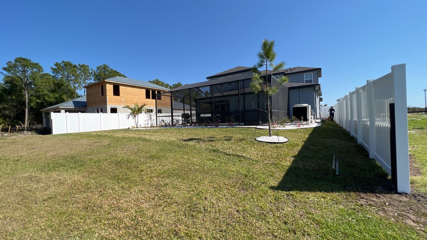 Sarasota, FL 6ft. Tall White Vinyl Privacy Fence & 3 Rail Aluminum Fence by Asap fence and gates, LLC
