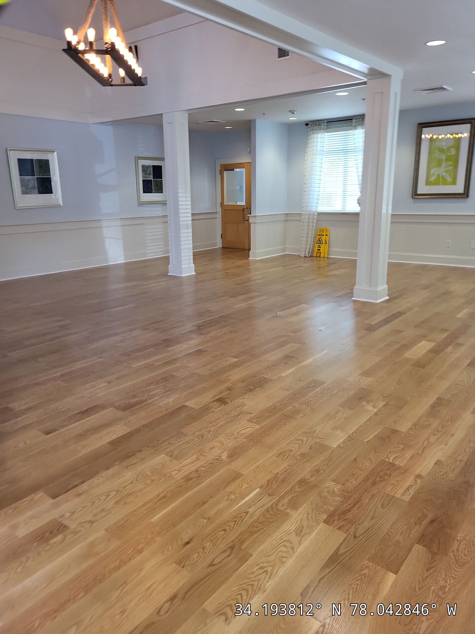 Brunswick Forest Fitness Center Commercial Flooring & Cabinet Remodel in Leland, NC by RGR Construction and Roofing, LLC