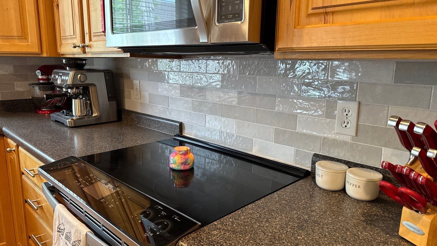 Backsplash Project in Riverton by Rudd Builders LLC
