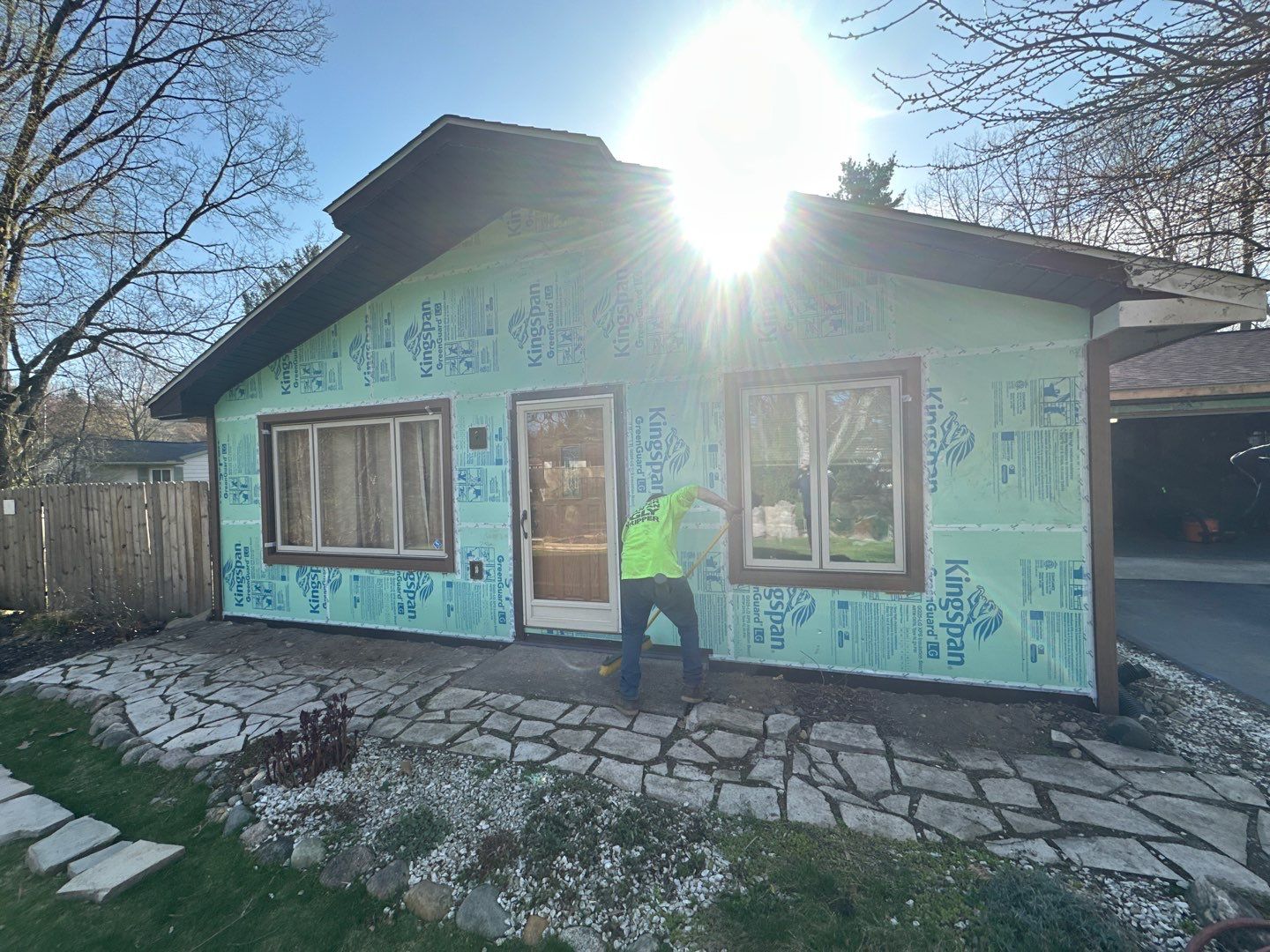 Siding Installation using Timbermill Forest Brown by 180 Contractors