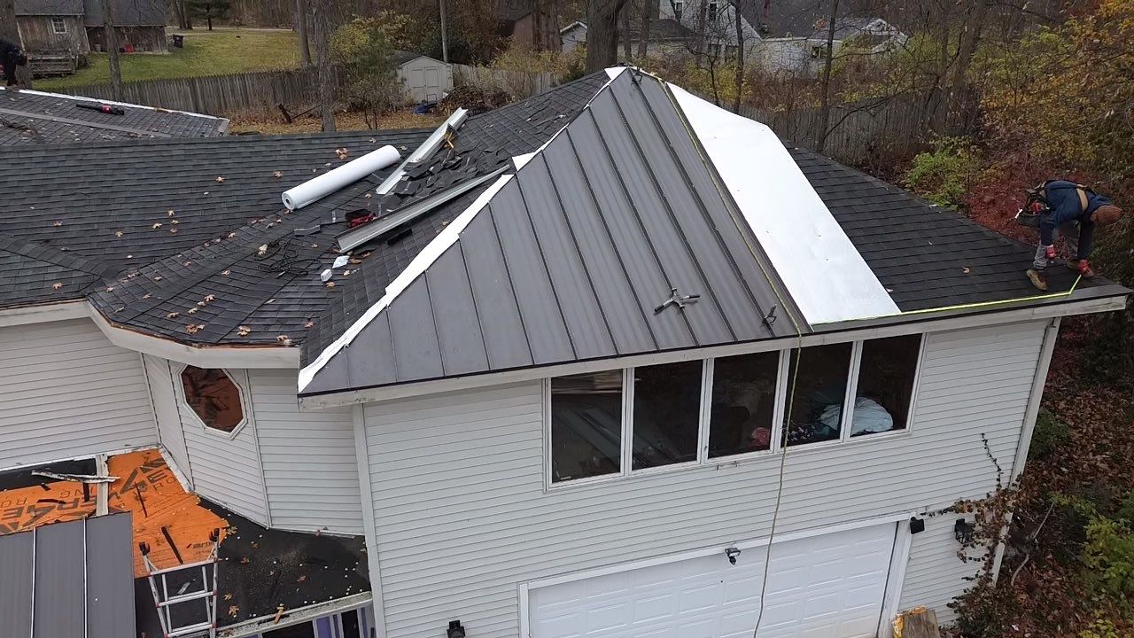 Mechanically Seamed Standing Seam Metal Roof in Fort Wayne, Indiana – Coldwater Road by 4Ever Metal Roofing