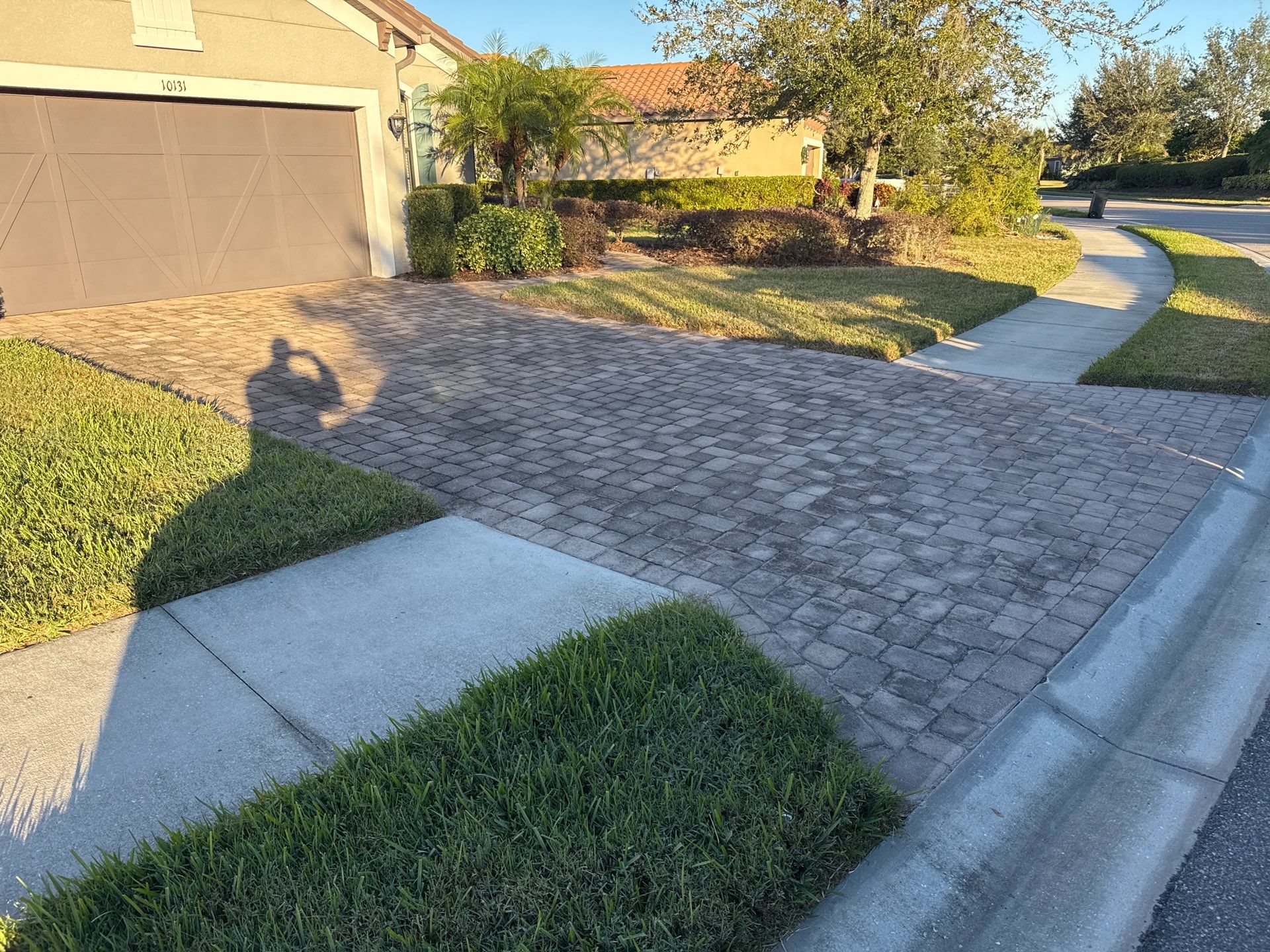 Paver Driveway, Walkway, Patio & Concrete Sidewalk Cleaning in Artisan Lakes Esplanade, Palmetto, FL | Sunshine AquaWash by Sunshine AquaWash