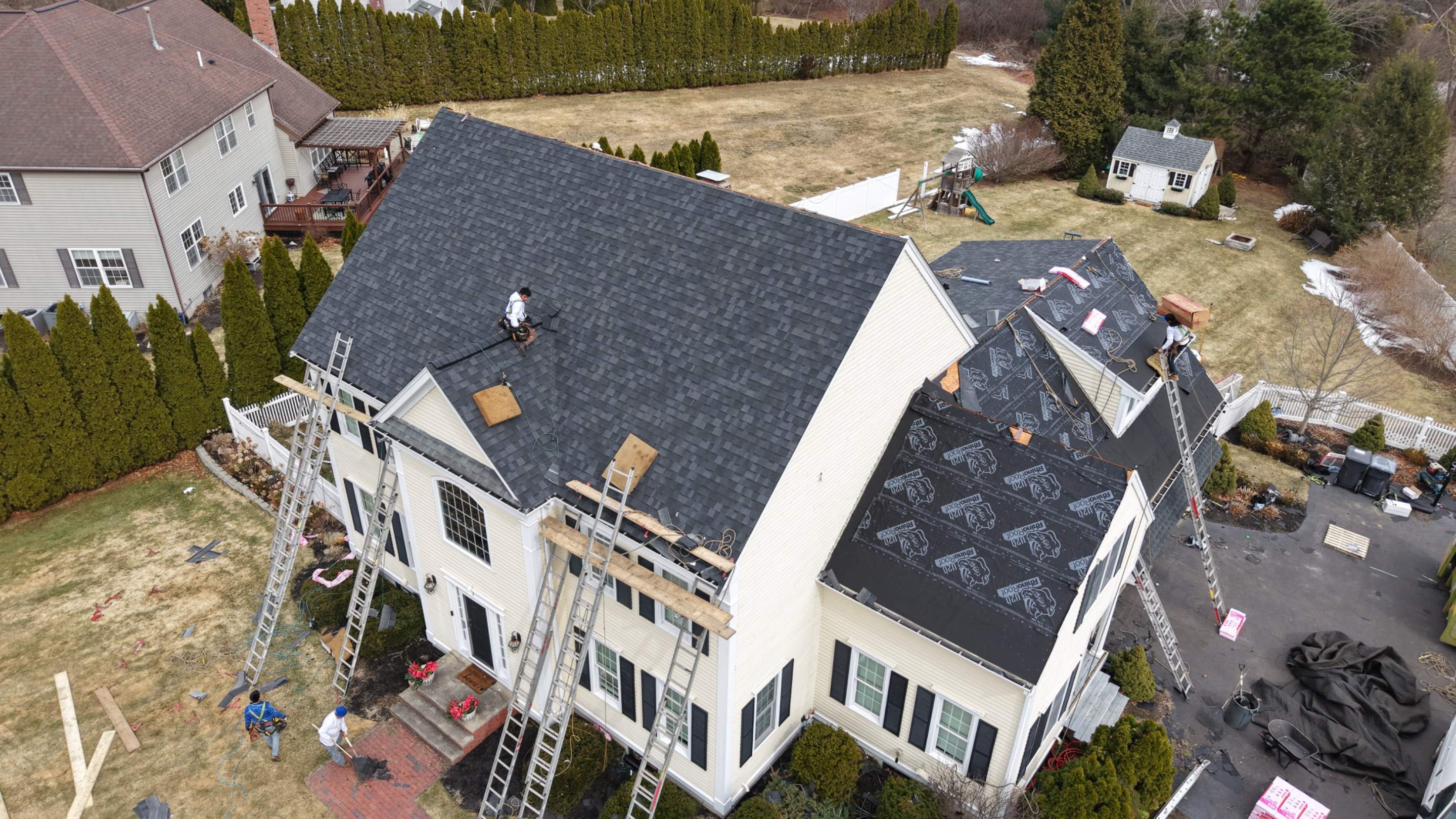  Premium Roof Replacement in Millis – Owens Corning Duration, Onyx Black by JOHNNYS PRO