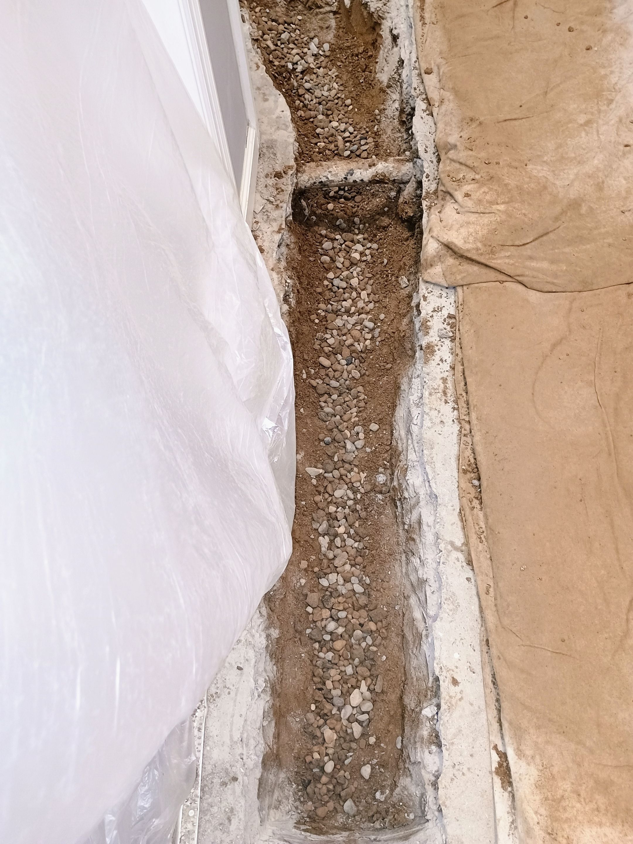 Interior Drain Tile in St. Louis Park by Waterproofing Northeast