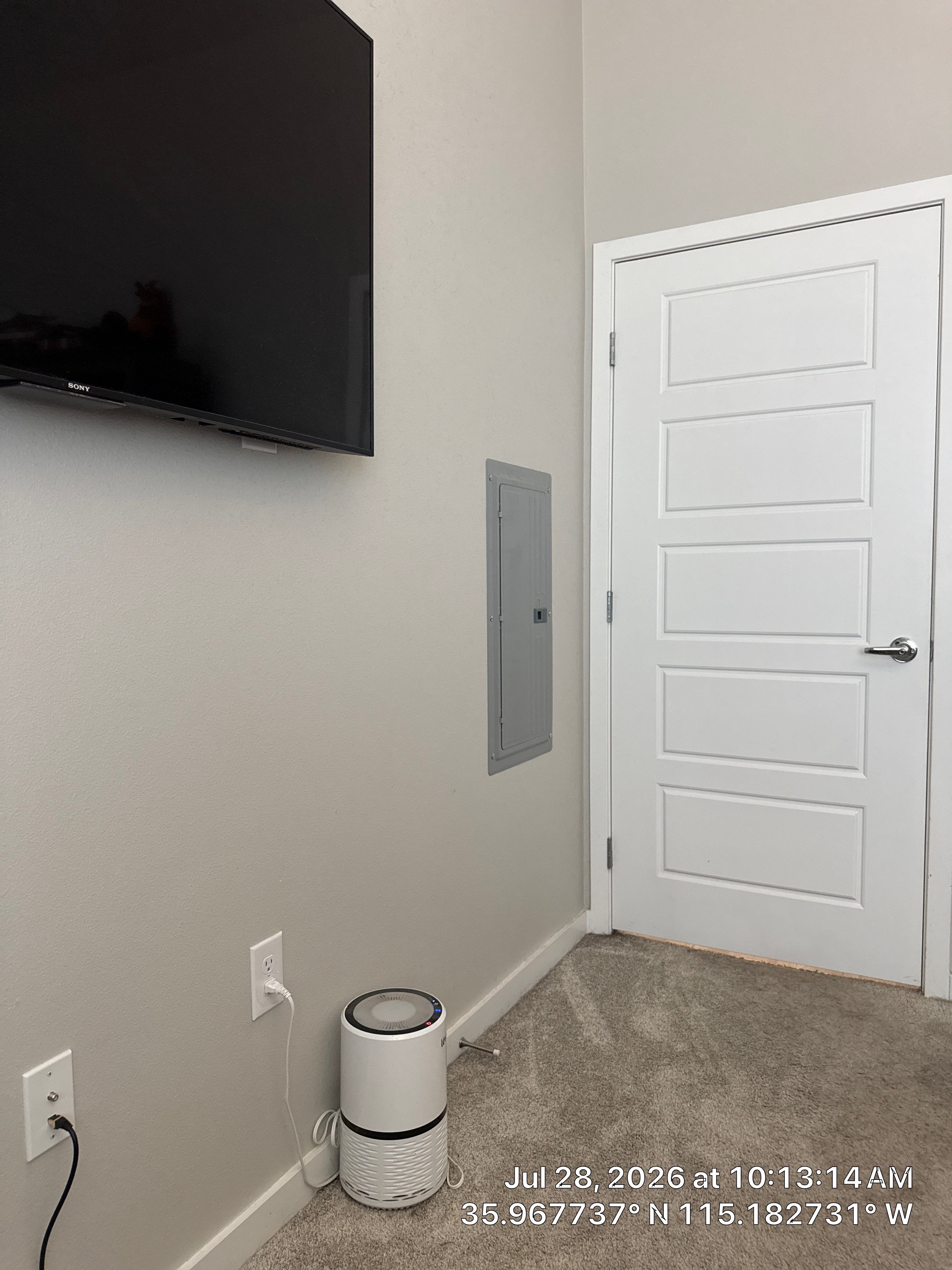 Interior Media Wall and Door Installation in Las Vegas by CompanyCam Sales Demo