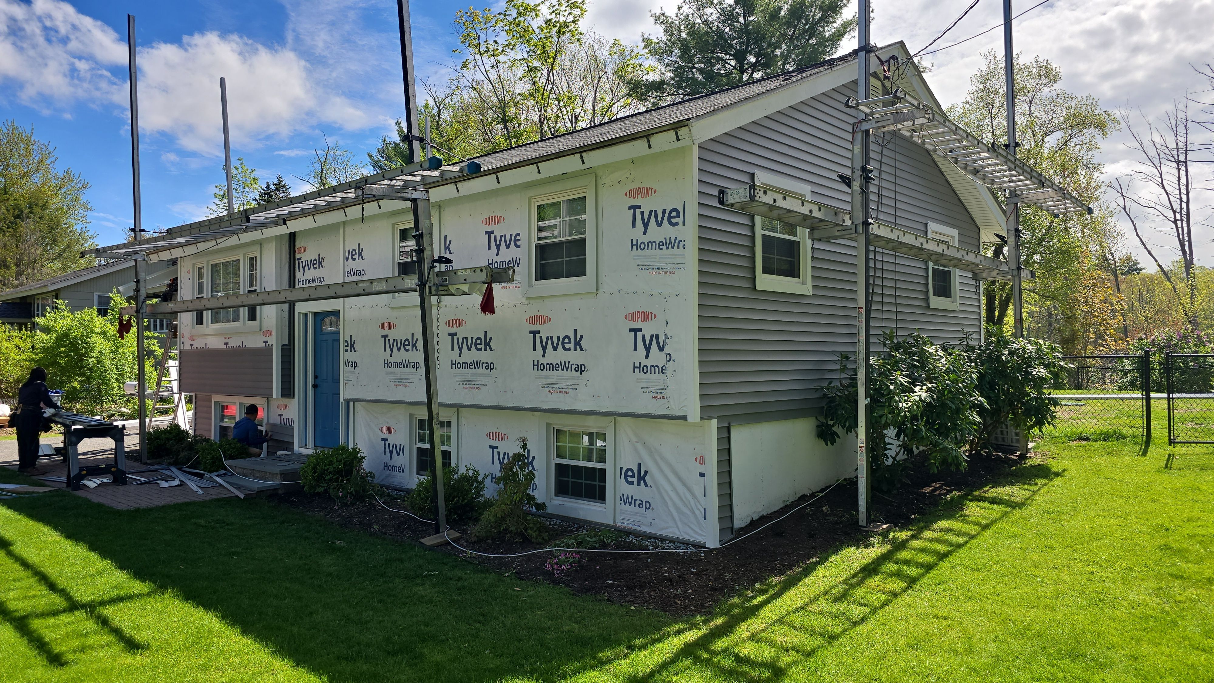 Siding and door replacement in Holliston, MA by UBrothers Construction