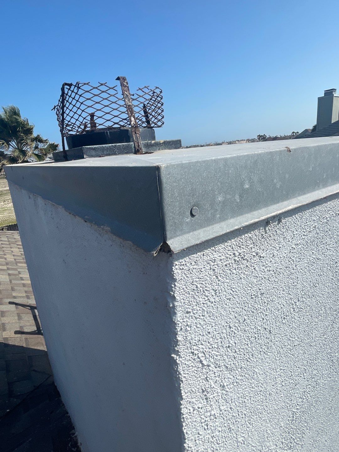Chimney Cap & Chase Replacement using Galvanized Chimney Cap & Chase by Lighthouse Roofing