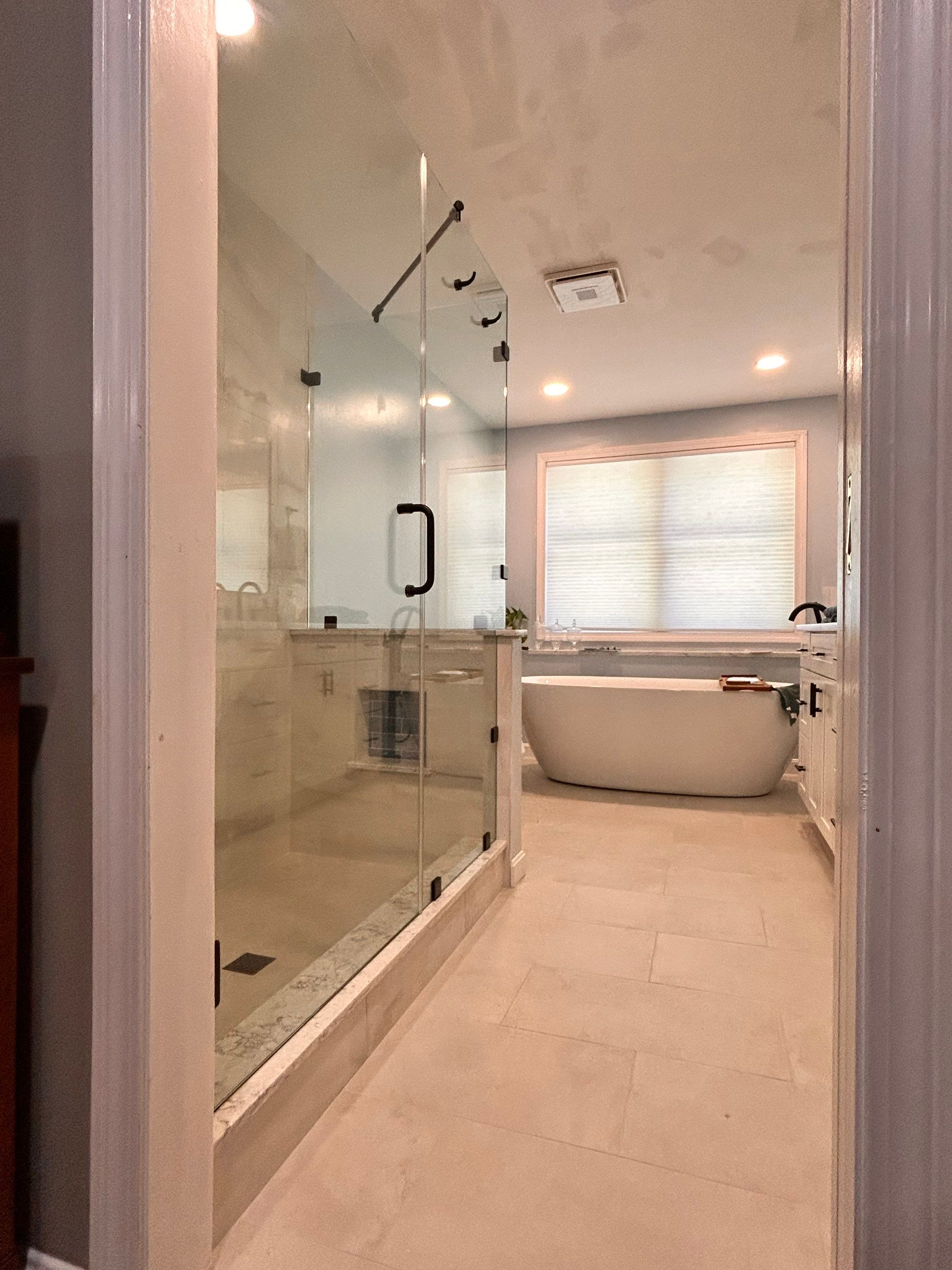 Shower using Tempered Shower Glass by Cheshire Glass Company