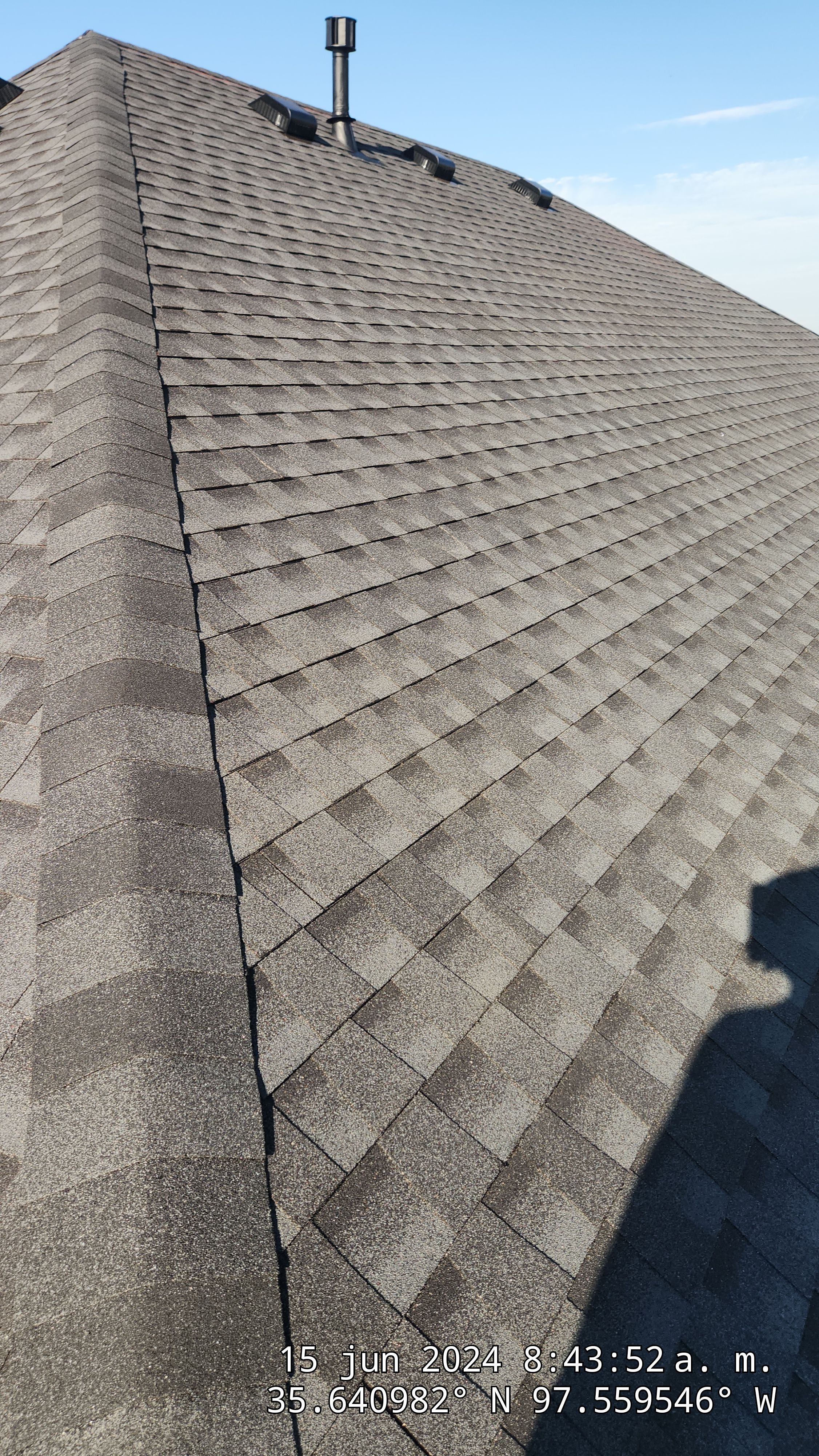 Reroof using GAF HDZ in Charcoal by Castillo Roofing