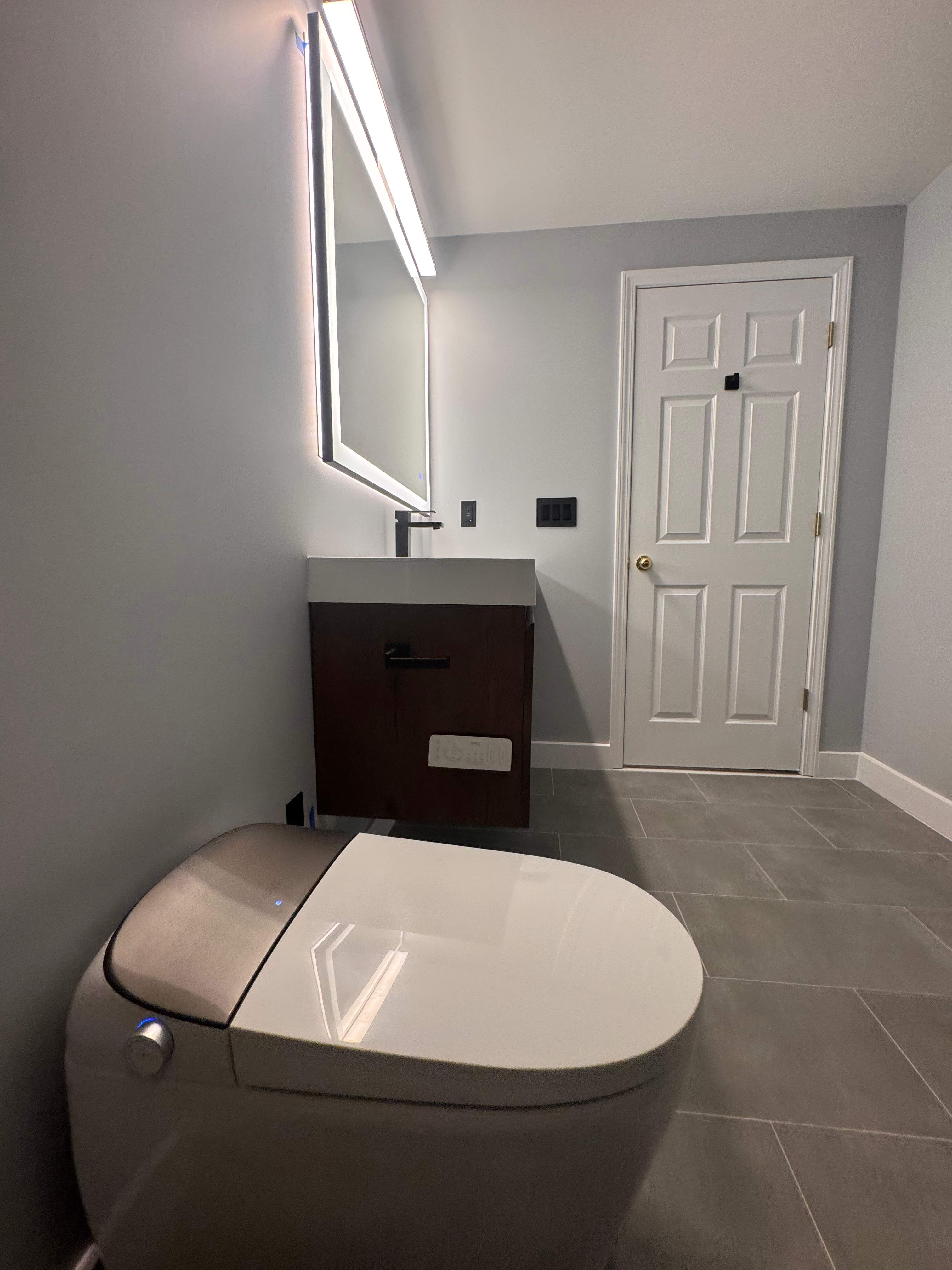 Basement bathroom renovation by Prudencio