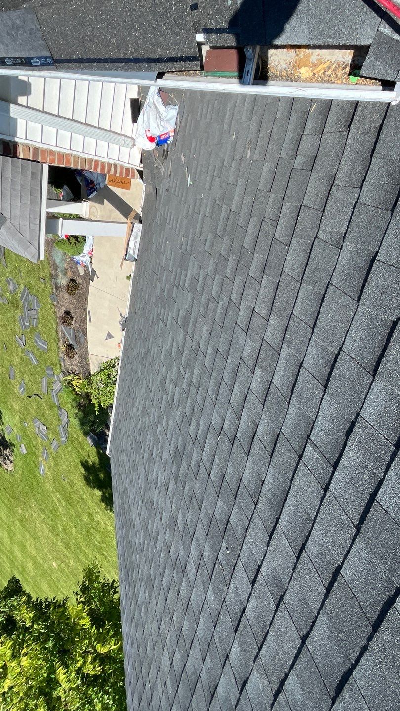 Residential Roofing Installation using GAF Timberline HDZ Charcoal by Nitro Roofing and Construction
