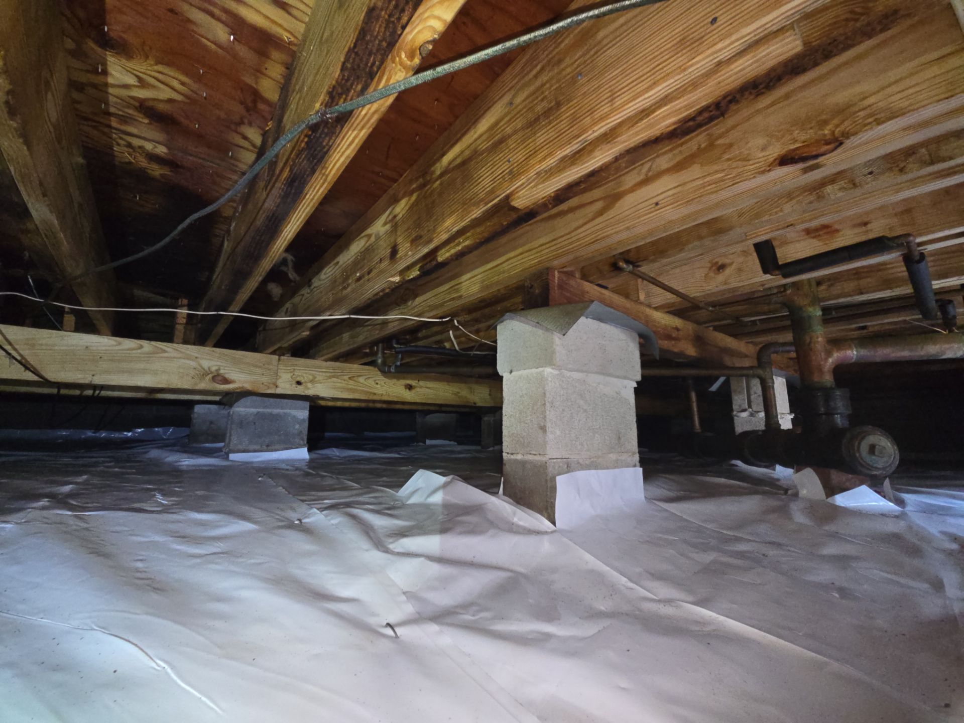 Project in Franklin by Patriot Crawl Space Repairs