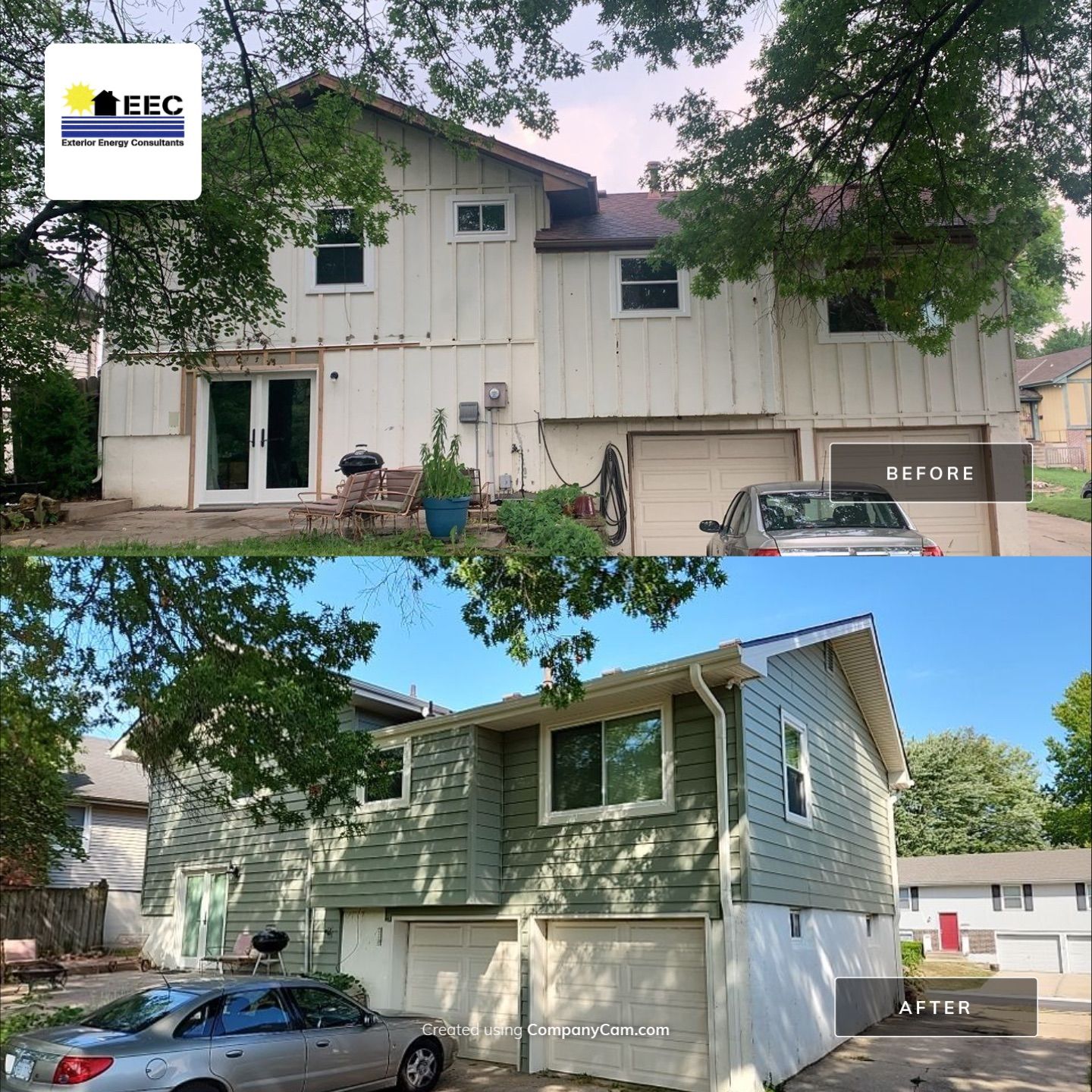 Siding Installation using Crane board D7 by EEC  Windows, Siding & Roofing 