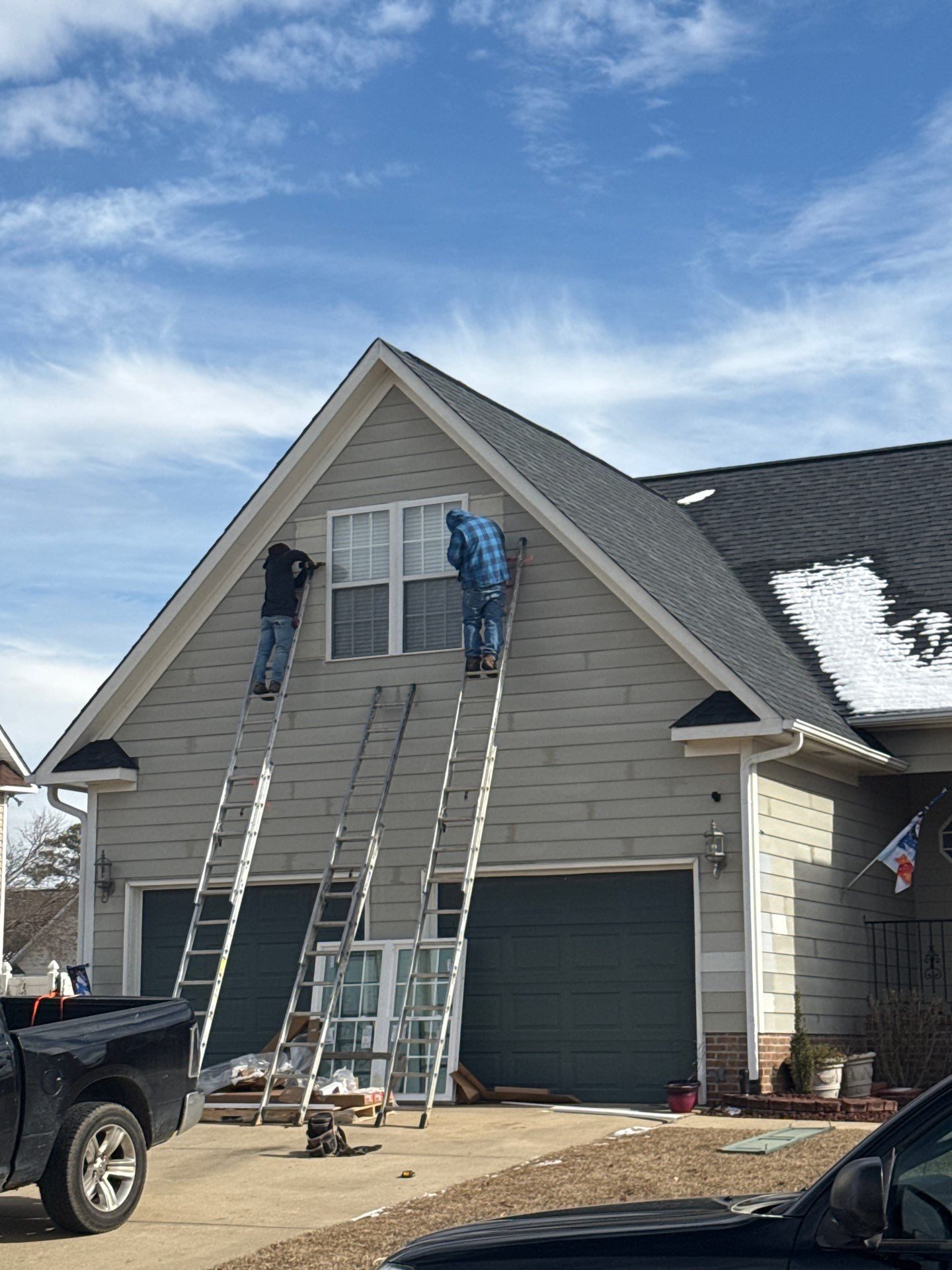 New windows and Exterior Paint by Karcher Roofing & Construction