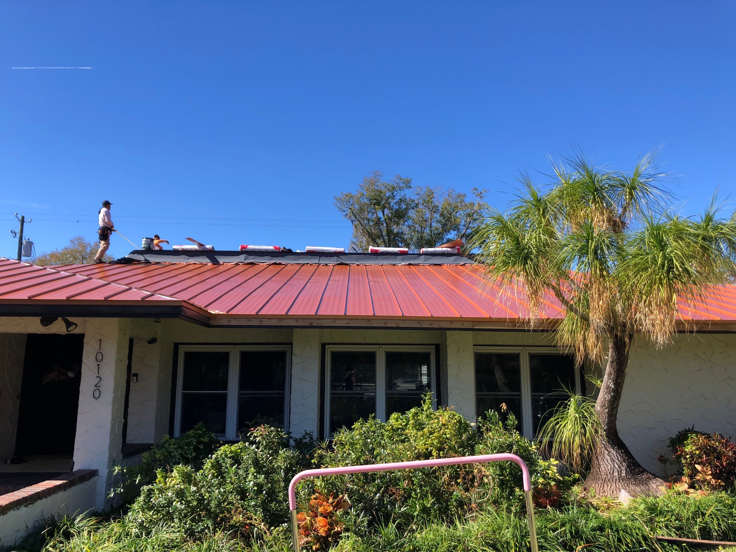 Residential Re-Roof using MS Metals, Copper Penny, Standing Seam. by First Due Roofing