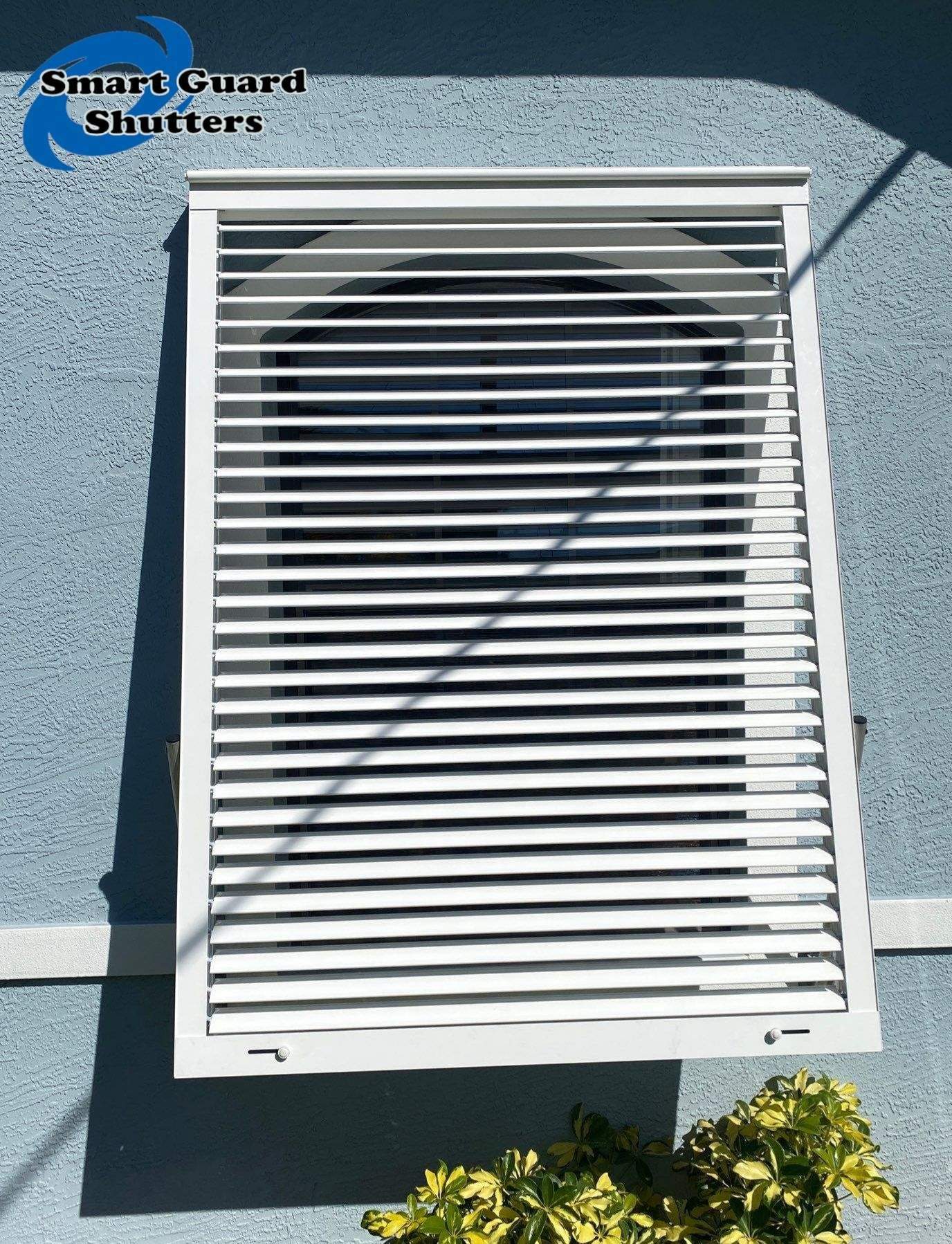Hurricane Protection in White by Smart Guard Shutters