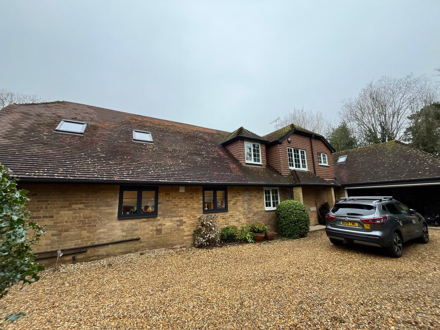 Roof Clean  - Moss Removal - Gutter Clean using Honda 15lpm Low Pressure Washing Machine by Ges Exterior Cleaning ltd